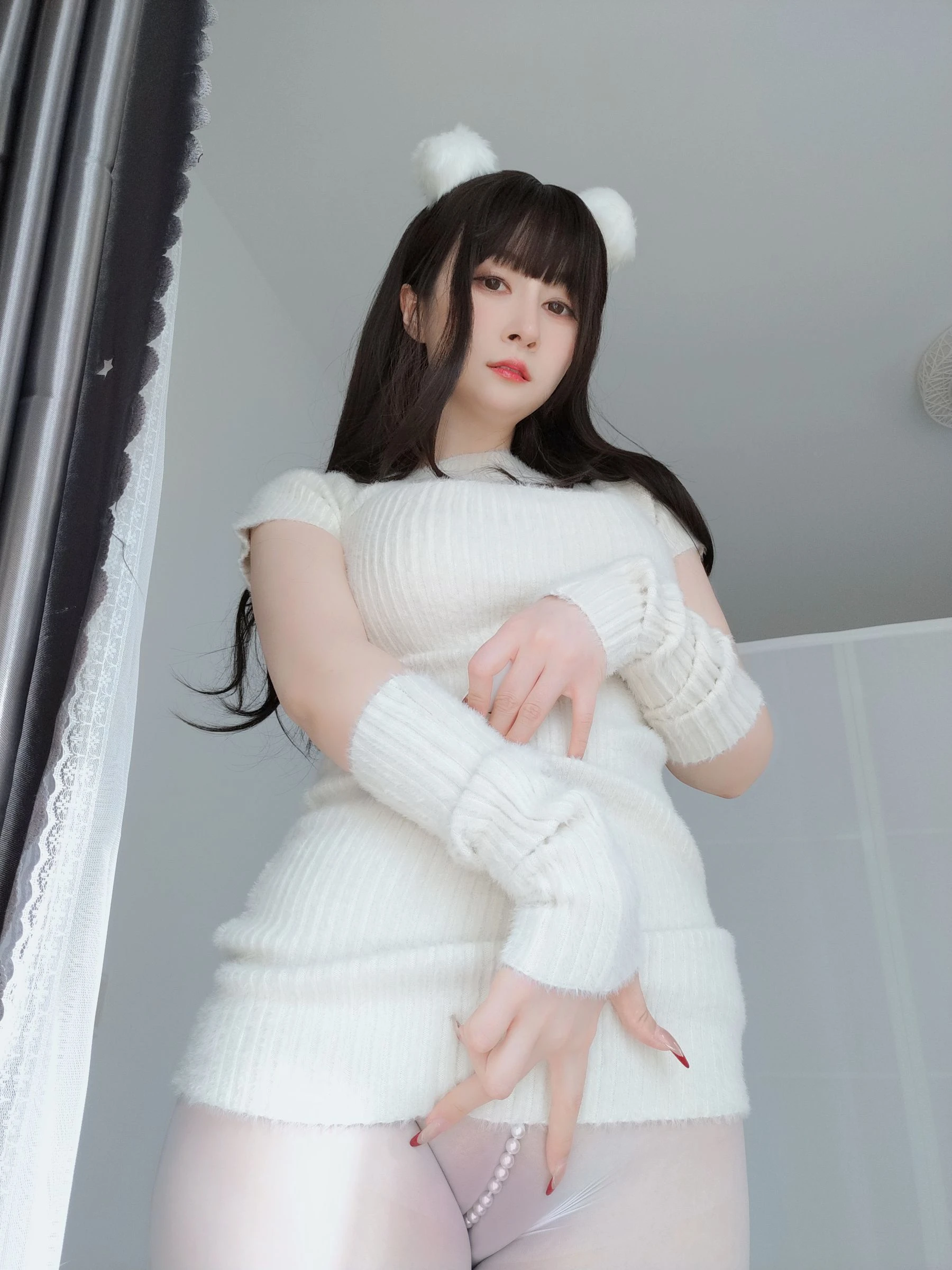 Coser小姐姐白银 – 白い真珠插图7