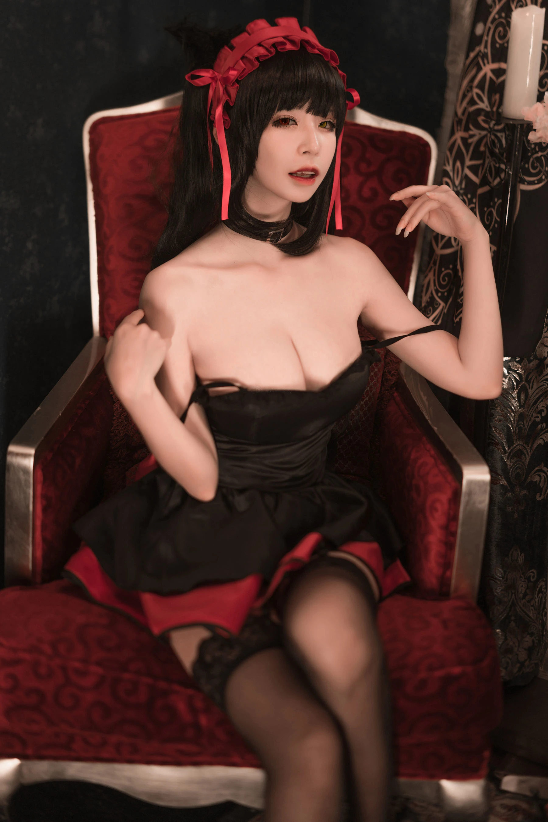 动漫博主爱老师_PhD 狂三 猫咪内衣插图1