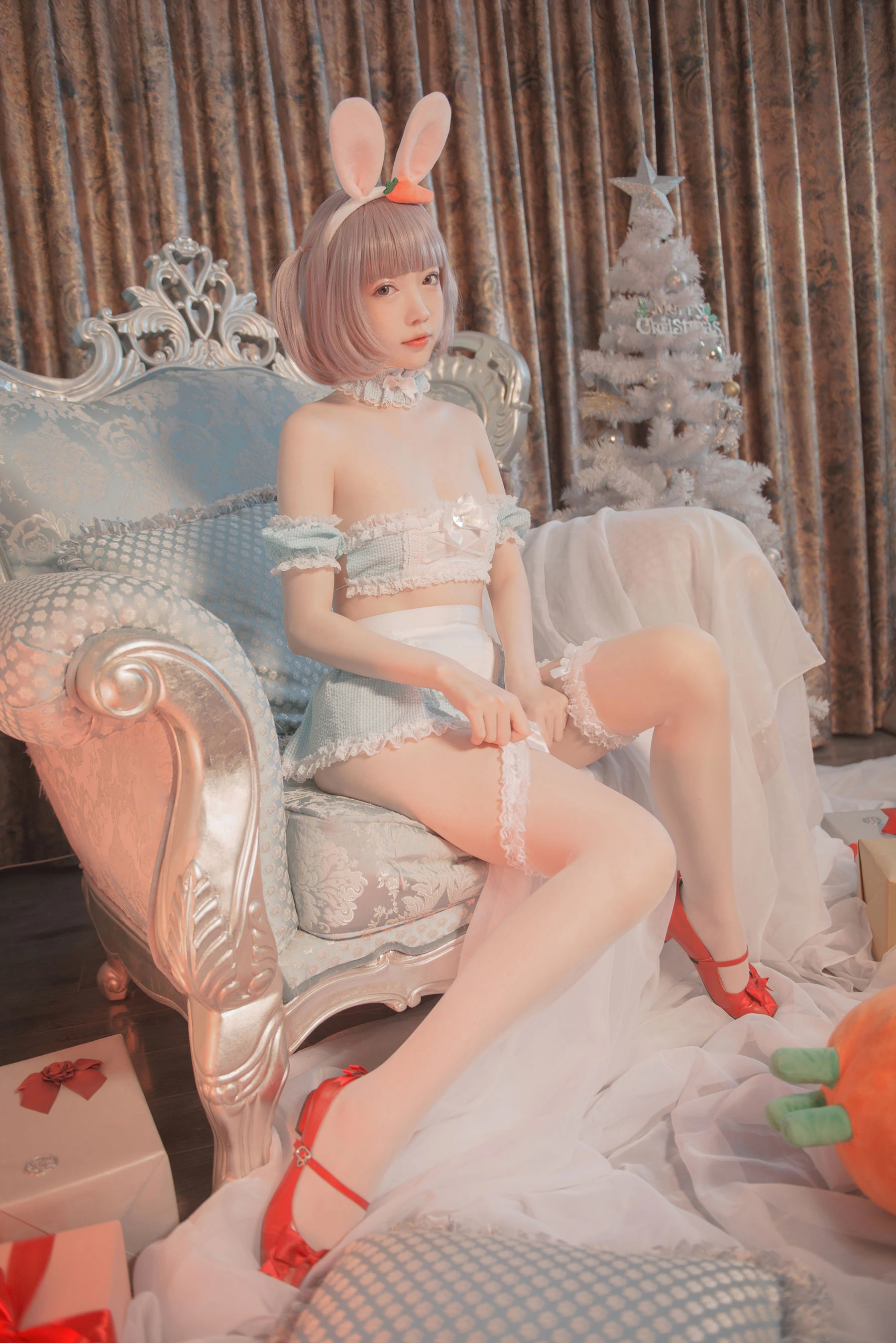 大胸萌妹妖少you1 – 雪兔插图4