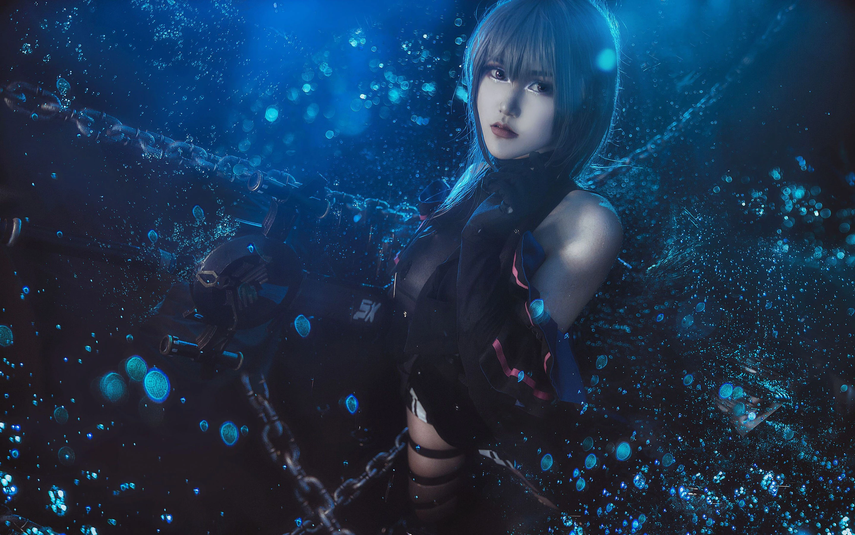 微博萌妹蓝小沂KiKi – 明日方舟 幽灵鲨插图6