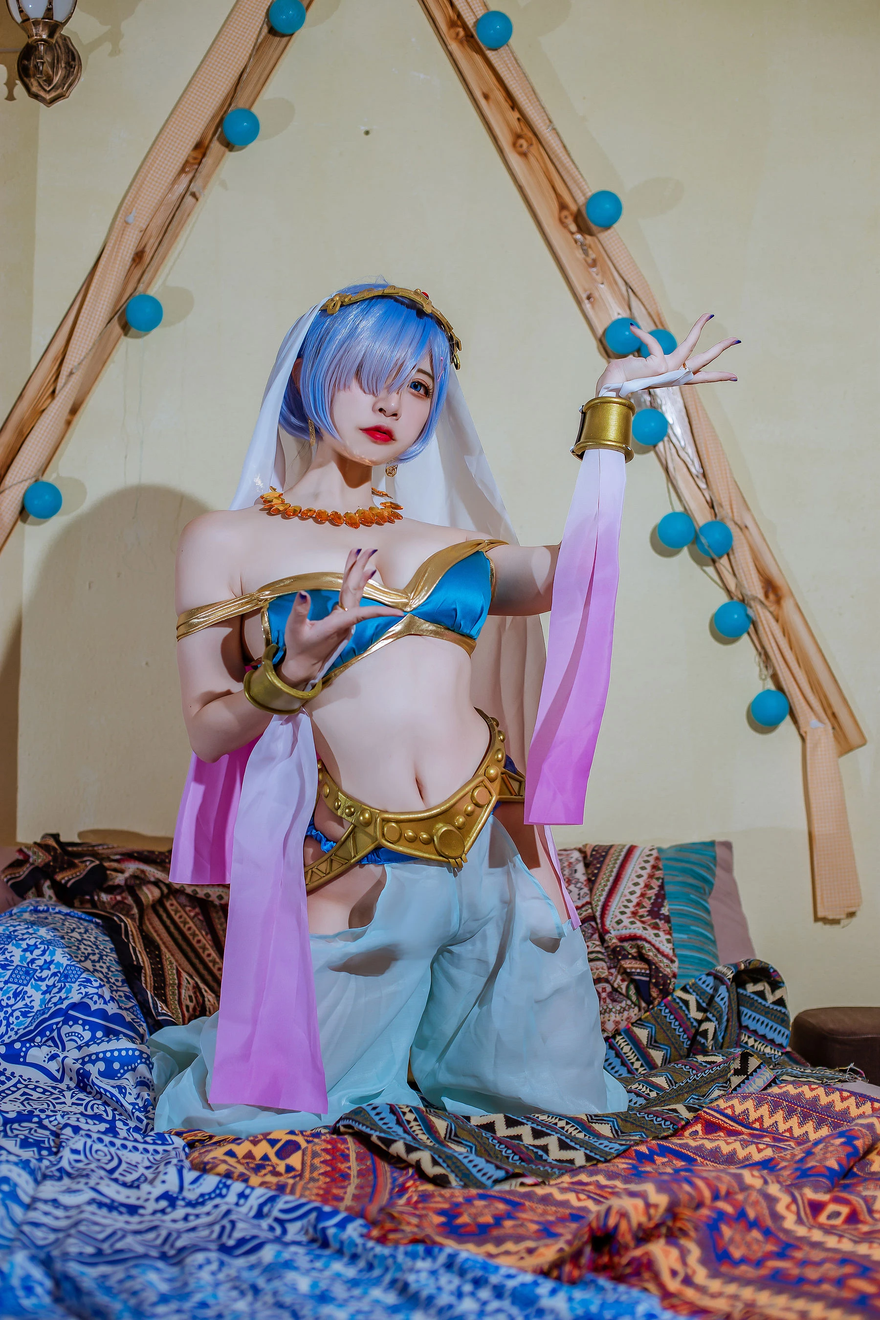 人气Coser二佐Nisa – 蕾姆舞娘插图6