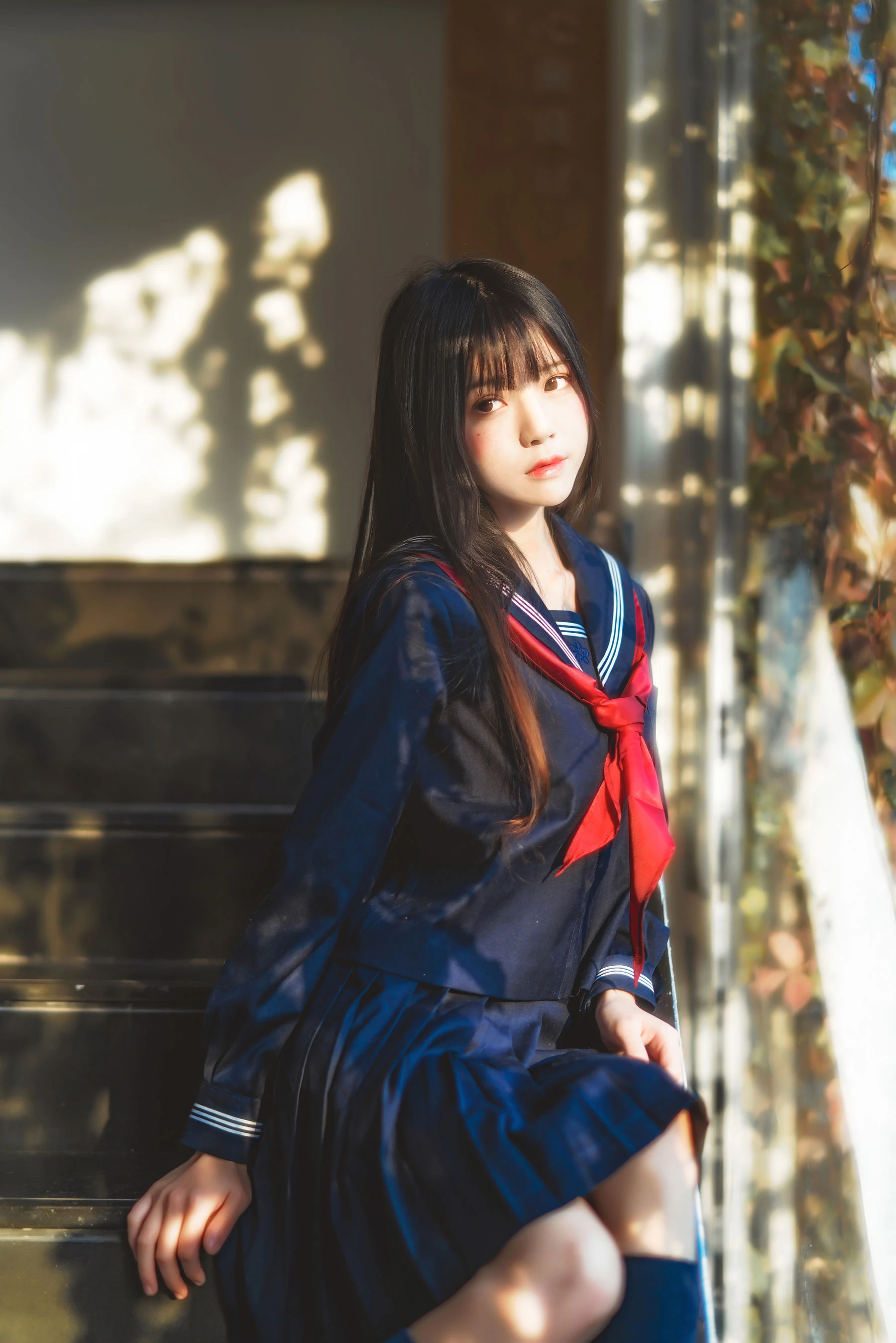 桜桃喵《(小少女)黑色水手服》插图2