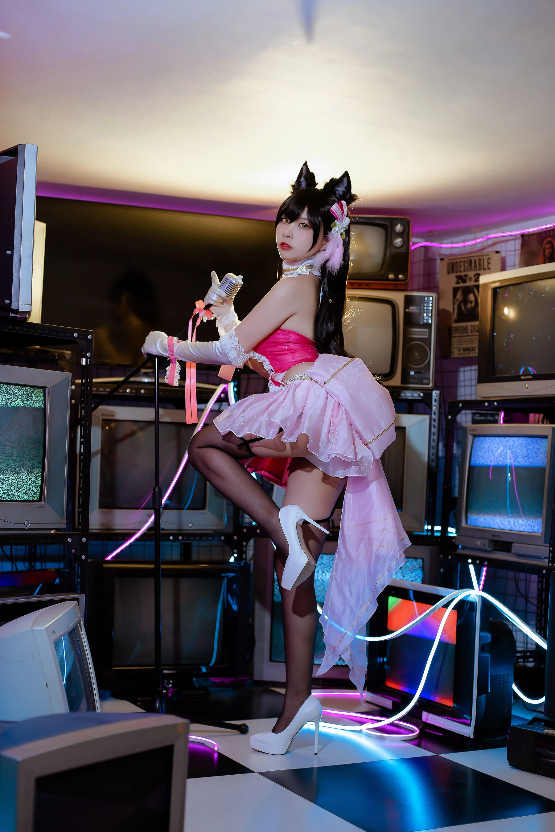 人气Coser二佐Nisa – 犬之眷之碧蓝爱宕 打歌服插图4