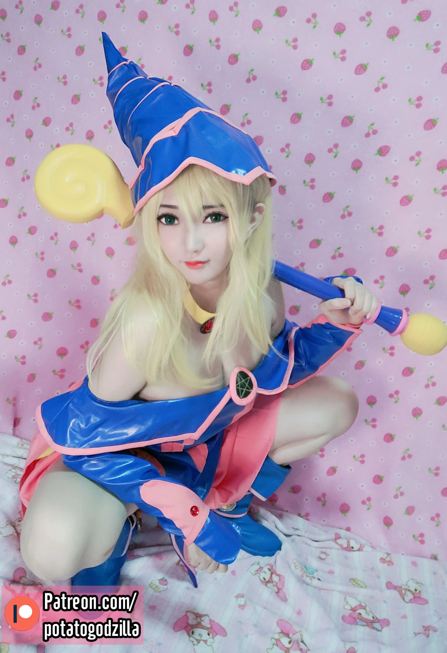 Coser小姐姐Potato Godzilla – Dark Magician Girl插图6