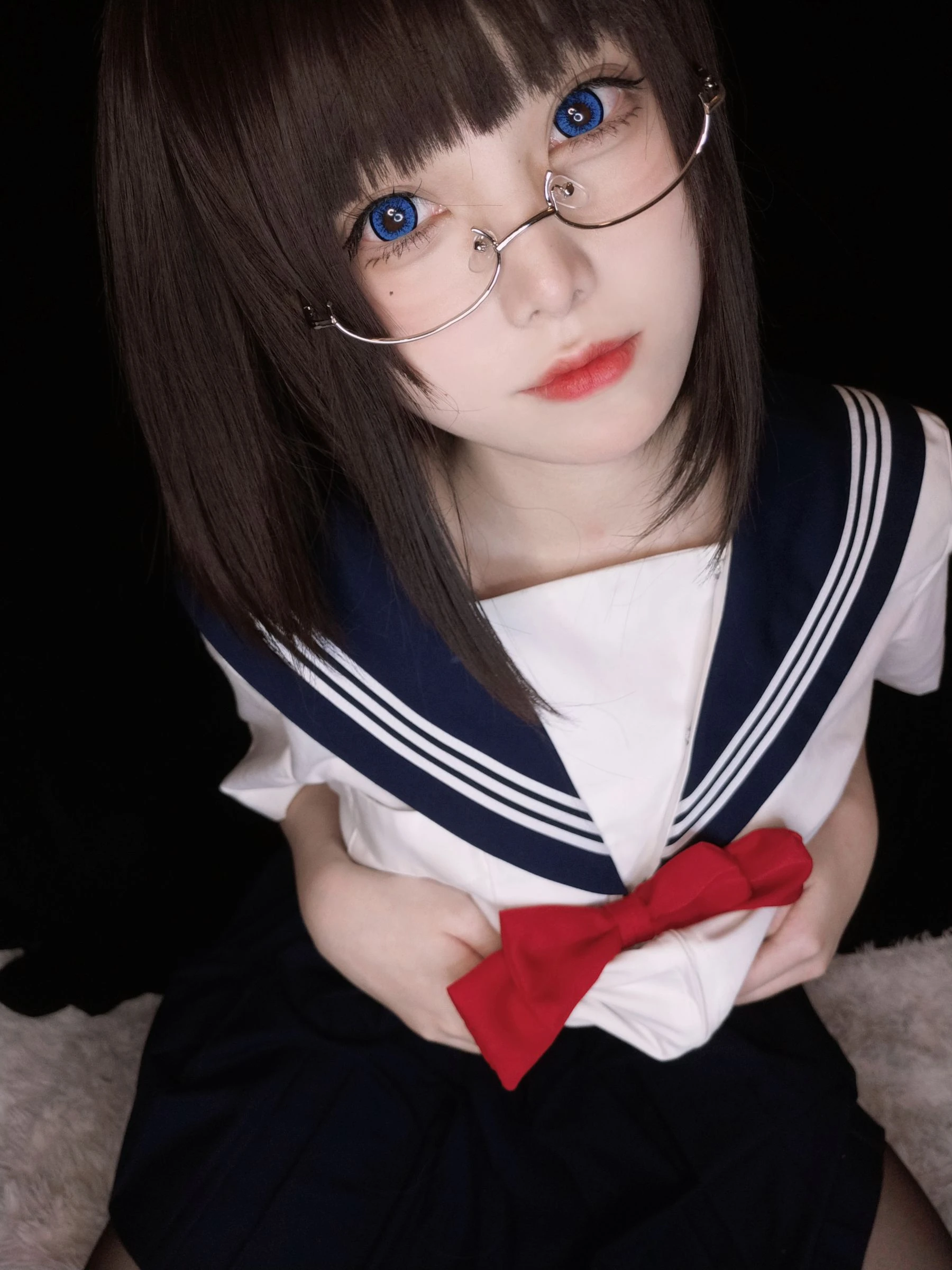 萌系小姐姐蜜汁猫裘 – 坏学妹自拍插图4