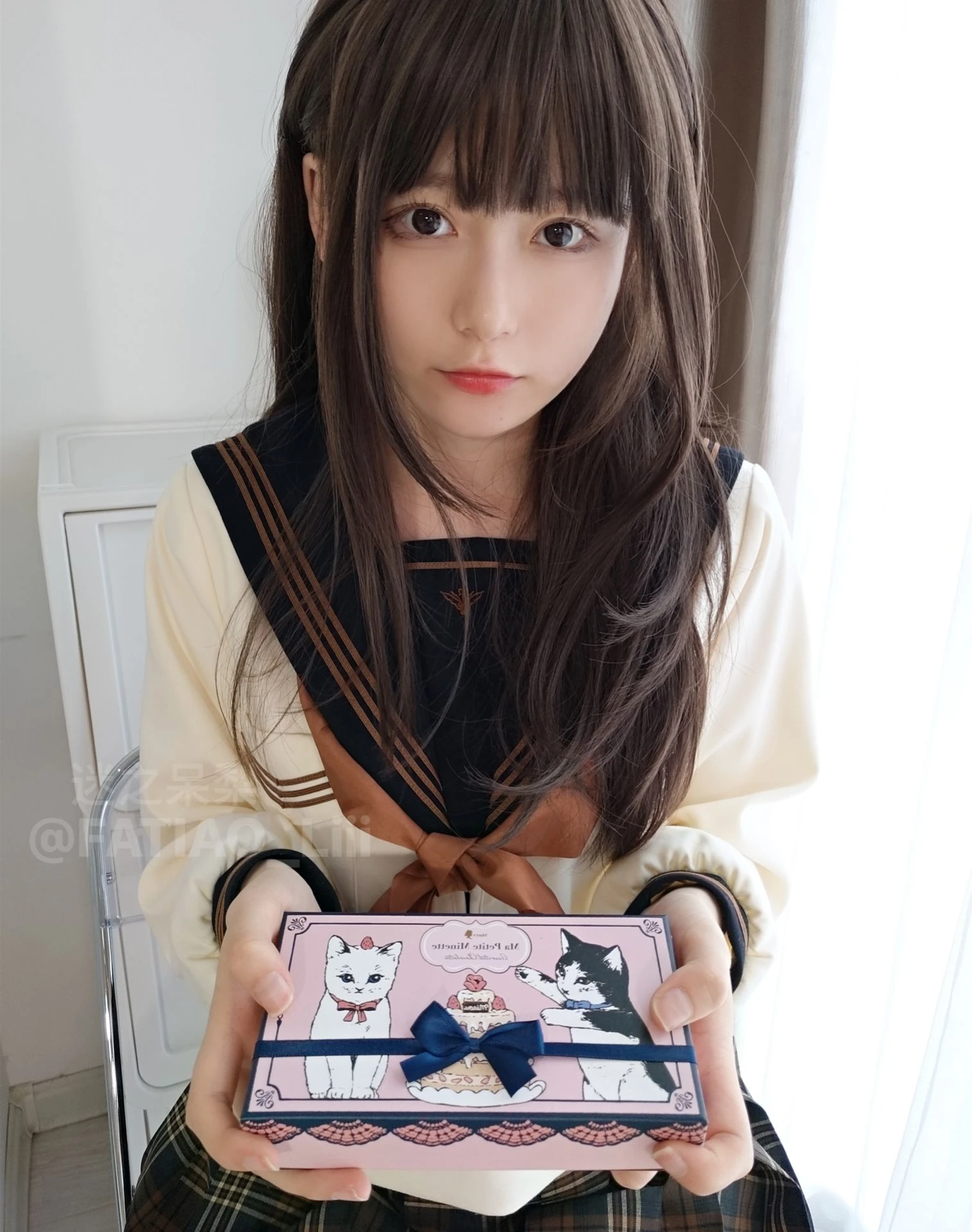 迷之呆梨(发条少女)[fantia] – 黒いタイツをはいている插图3