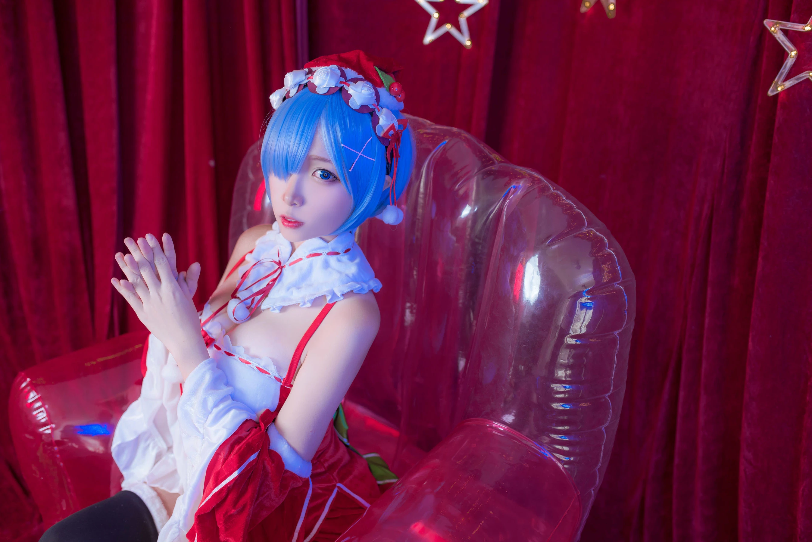 人气Coser二佐Nisa 雷姆圣诞|图集秀