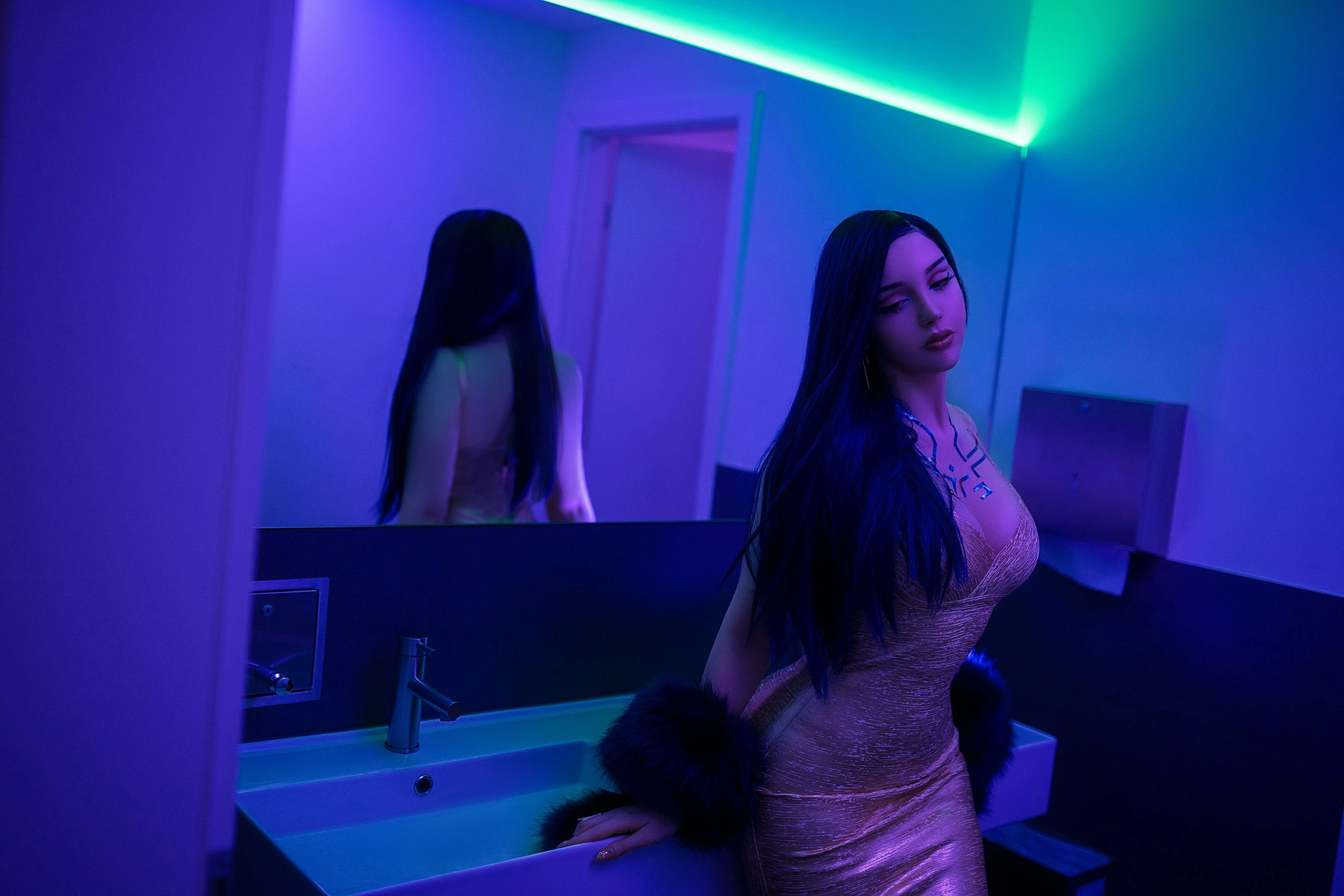 国外美女SayaTheFox – Cyberpunk Dress插图1