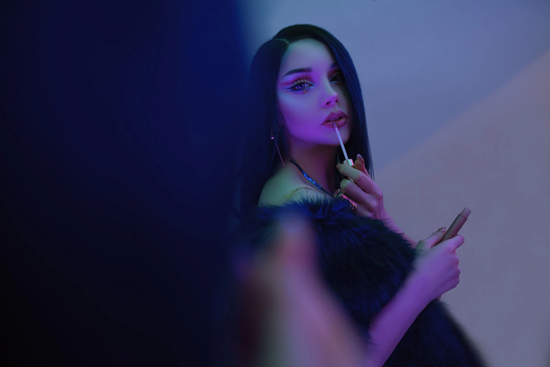 国外美女SayaTheFox – Cyberpunk Dress|图集秀