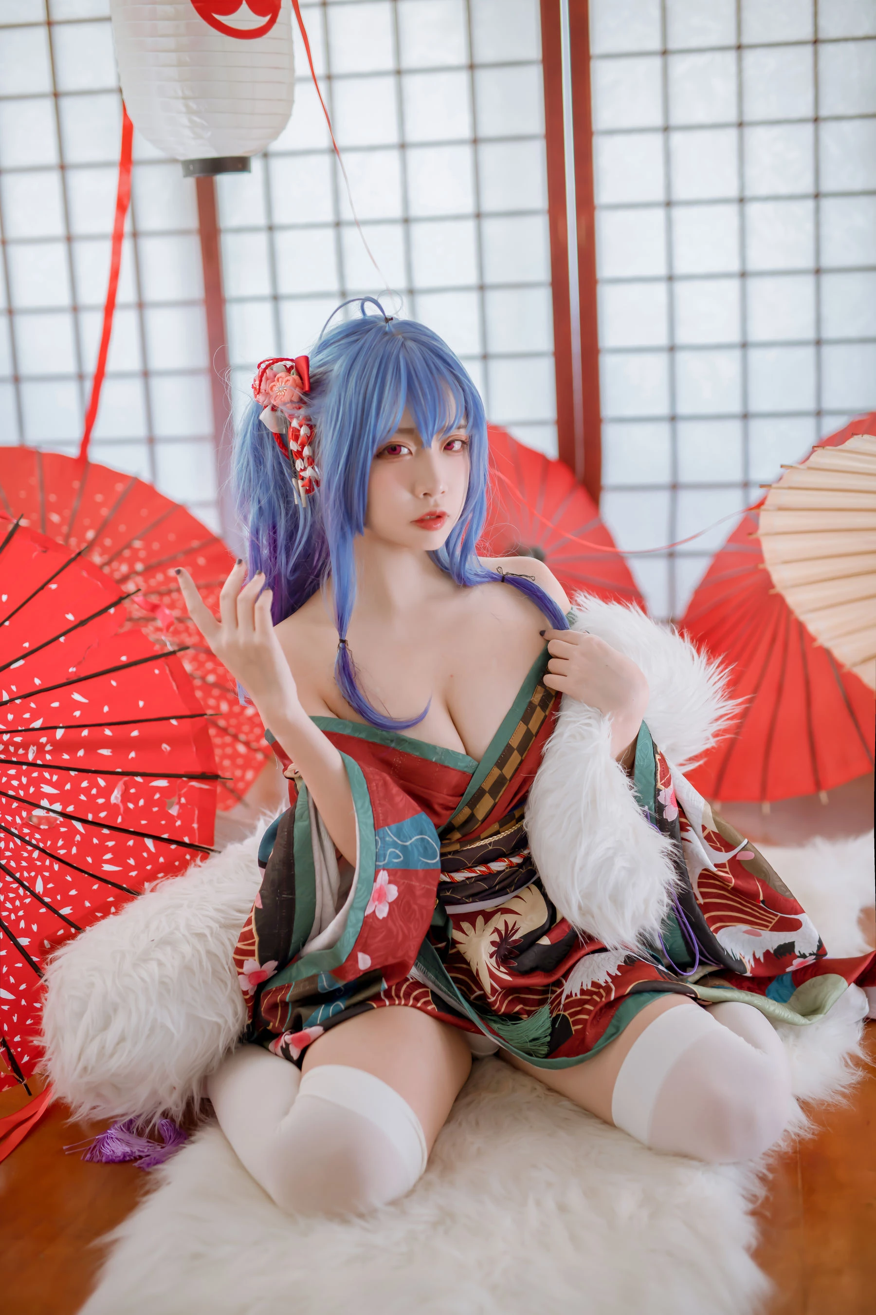 人气Coser二佐Nisa – 碧蓝 圣路易斯和服插图6