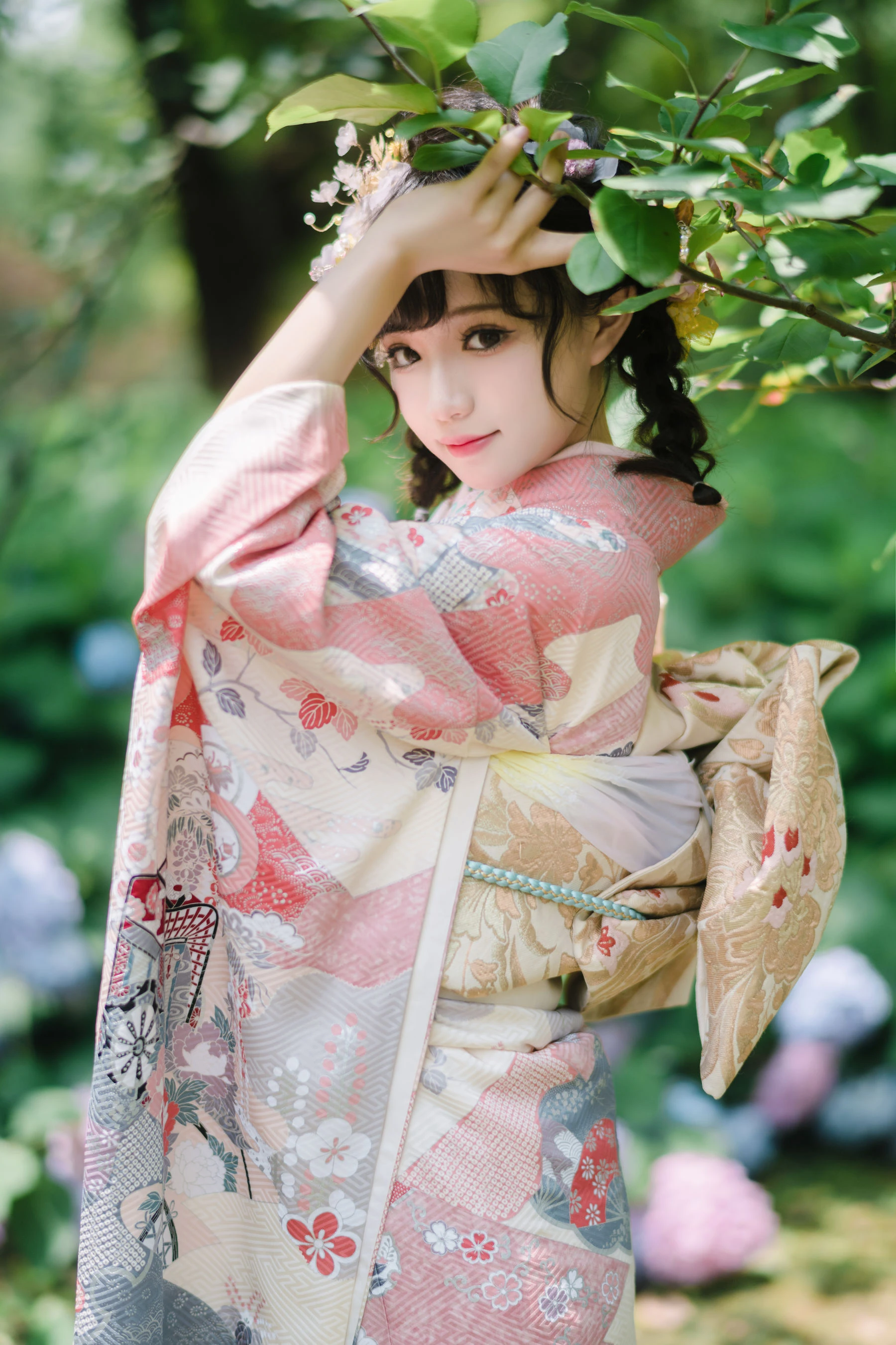 花柒Hana – 绣球花和服插图7