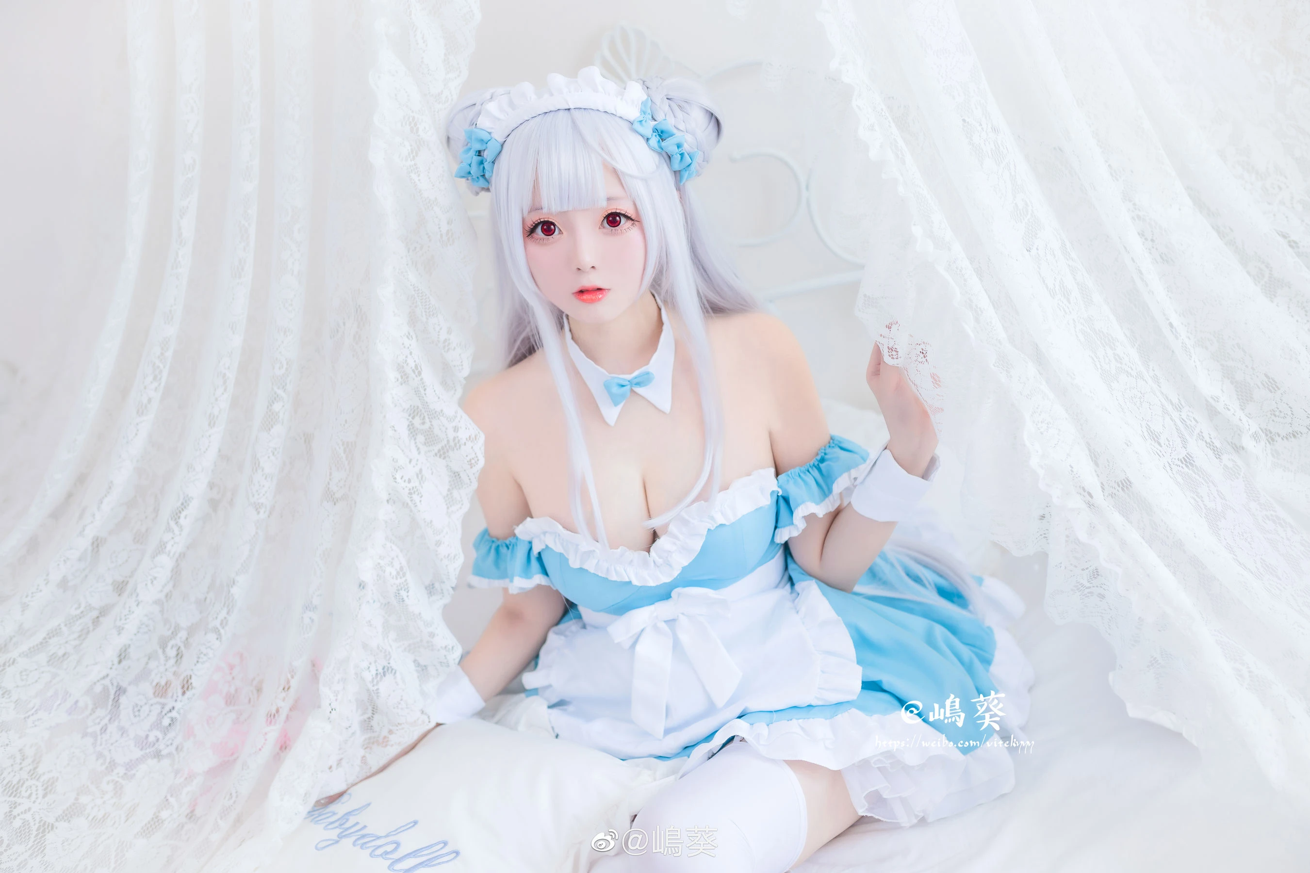 微博美女嶋葵 小天鹅女仆插图6