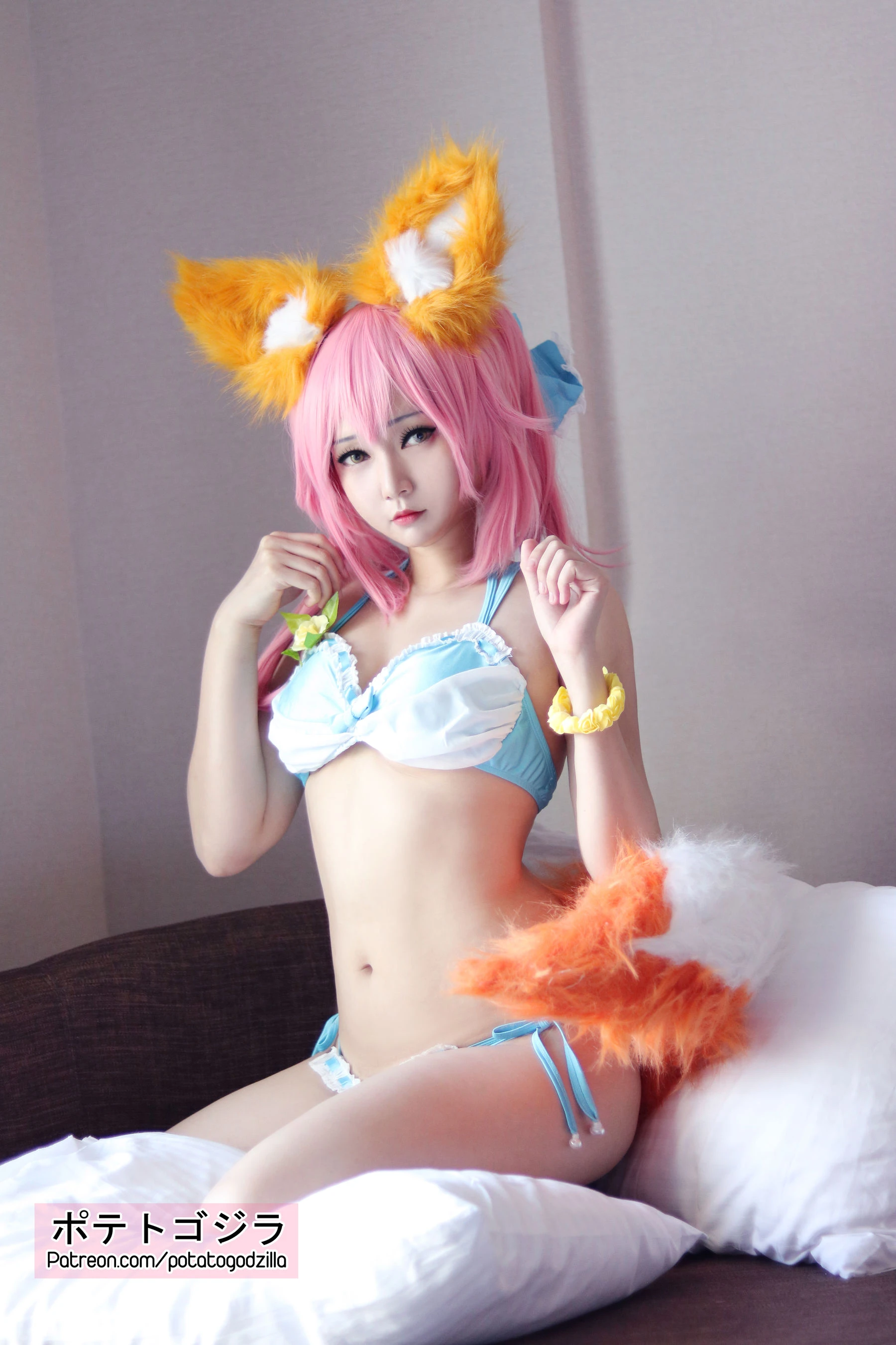 Coser小姐姐Potato Godzilla – Tamamo Bikini插图6