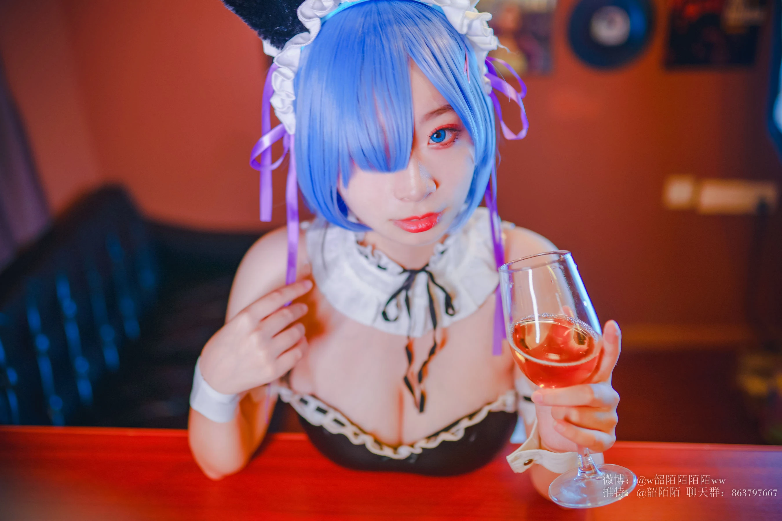 Cosplay美女韶陌陌 雷姆插图7