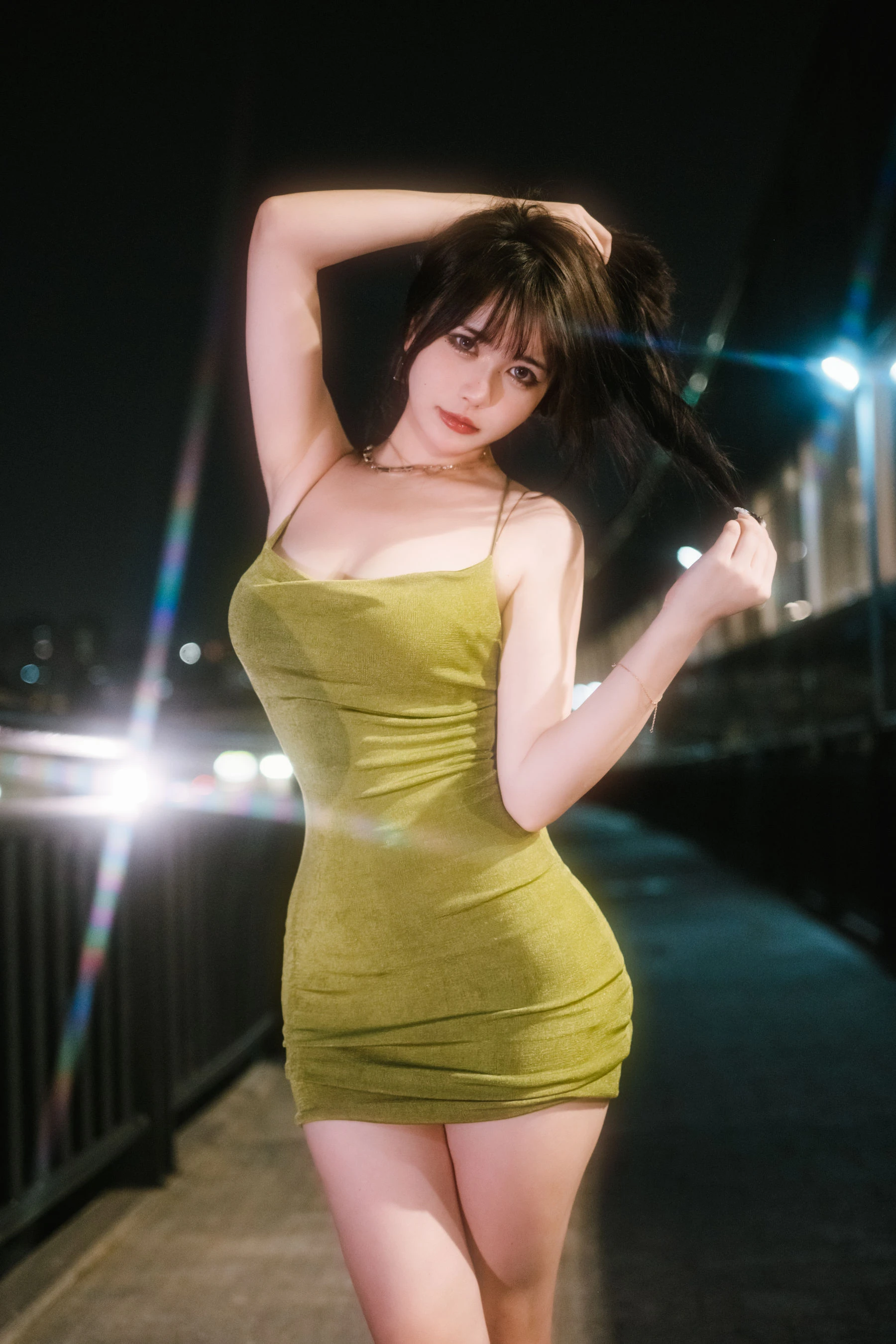 Tina很妖孽呀 – 绿色连衣裙插图6