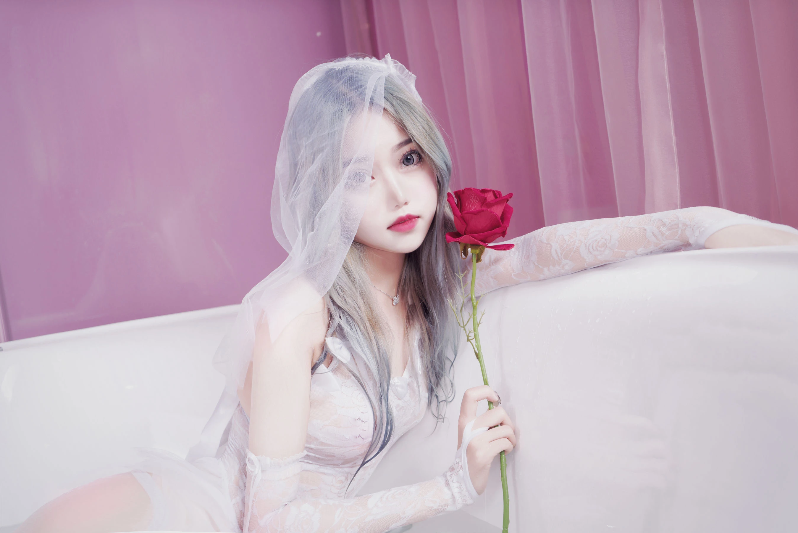 eloise软软 – 入水蕾丝插图2