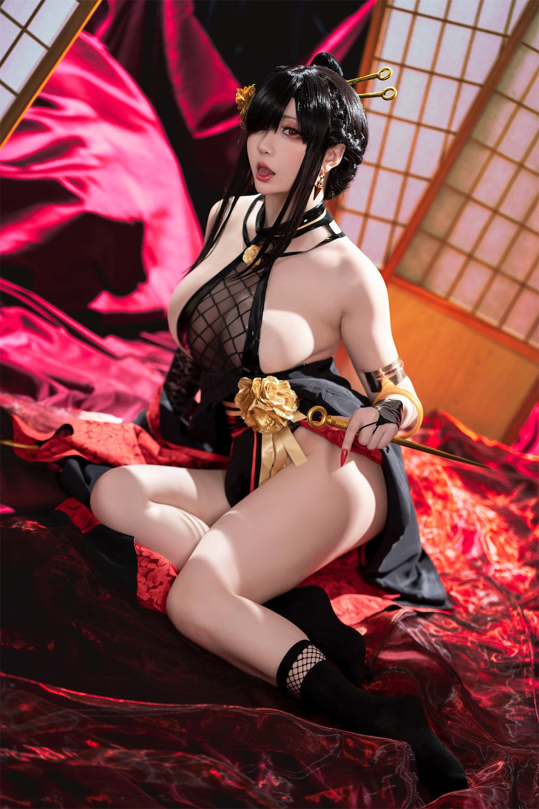 Coser小姐姐星之迟迟 – 圣诞节 约尔 同人和风战斗服插图1