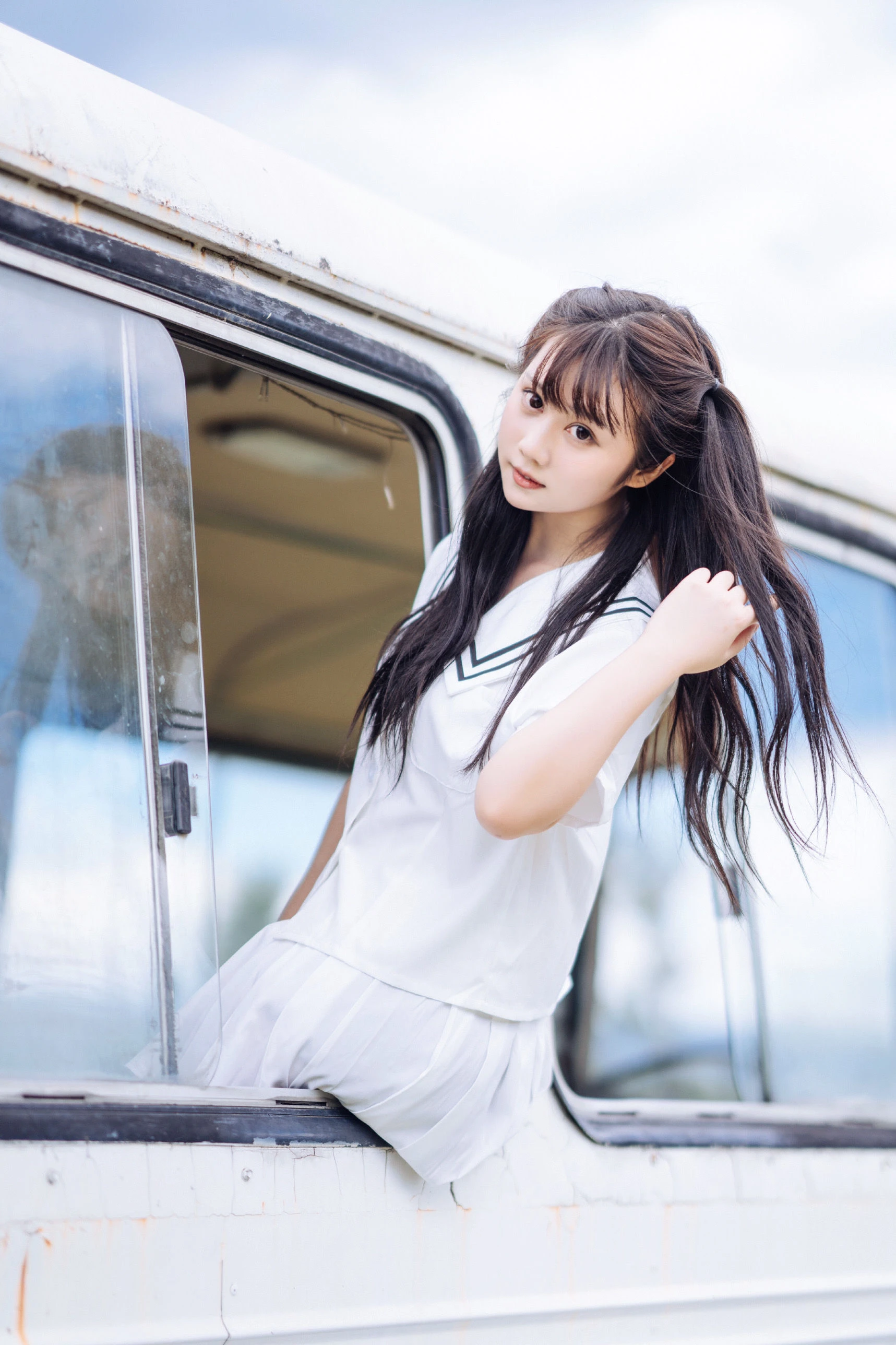 微博福利姬镜酱 – 静夏之JK少女插图1