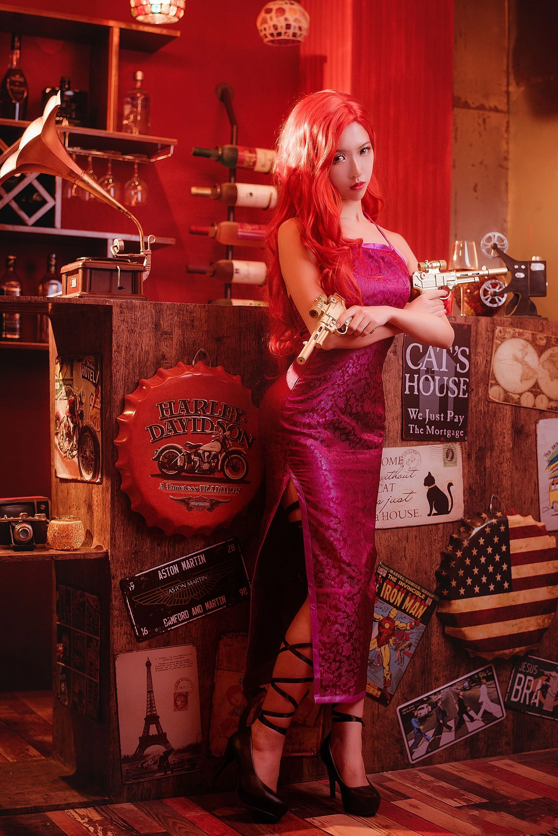 超人气Coser鳗鱼霏儿 – 厄运小姐插图2