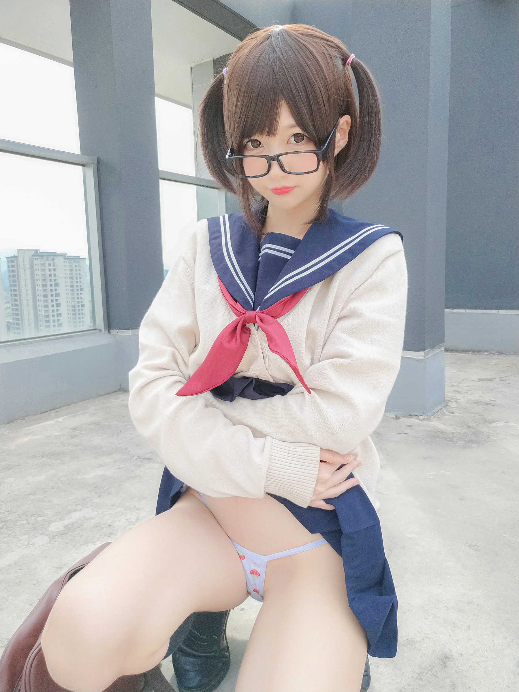 NAGISA魔物喵 – 海军JK风插图5