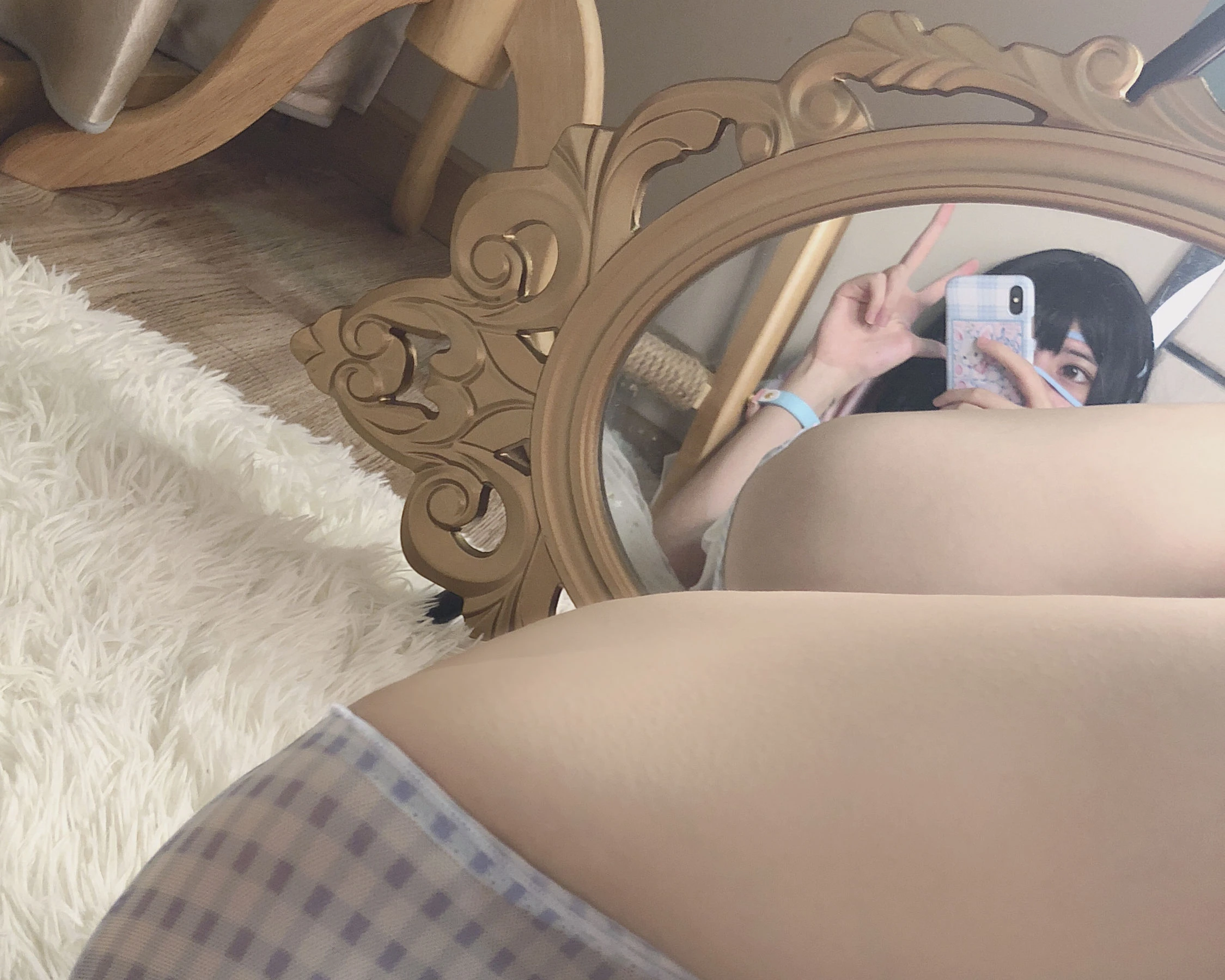 萌妹子眼酱大魔王w – T恤白丝插图2