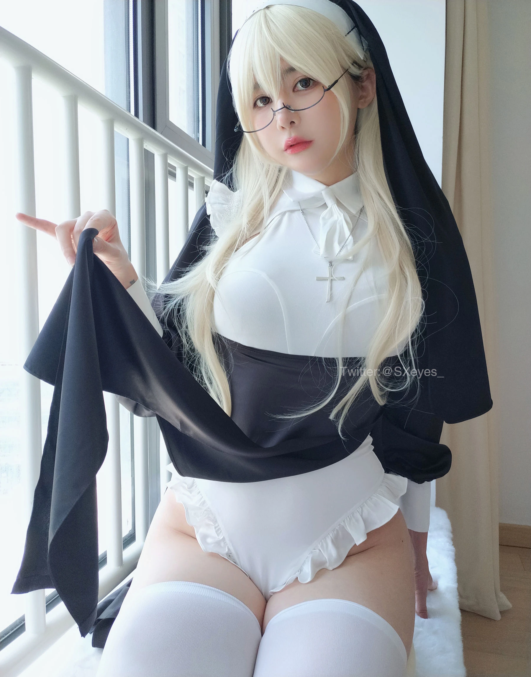 萌妹子眼酱大魔王w – 修女插图4