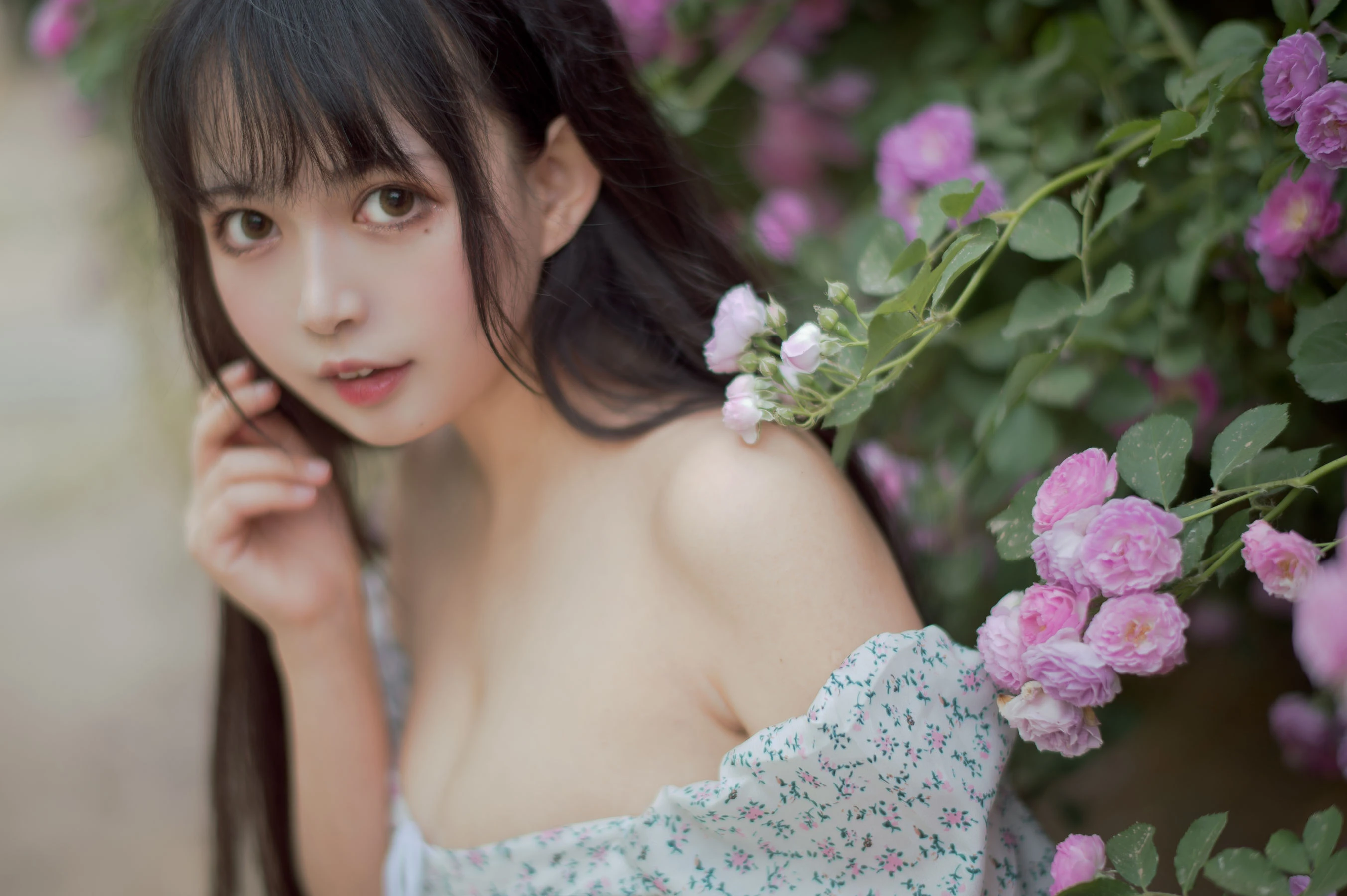 大眼萌妹黑猫猫OvO – 蔷薇2插图2