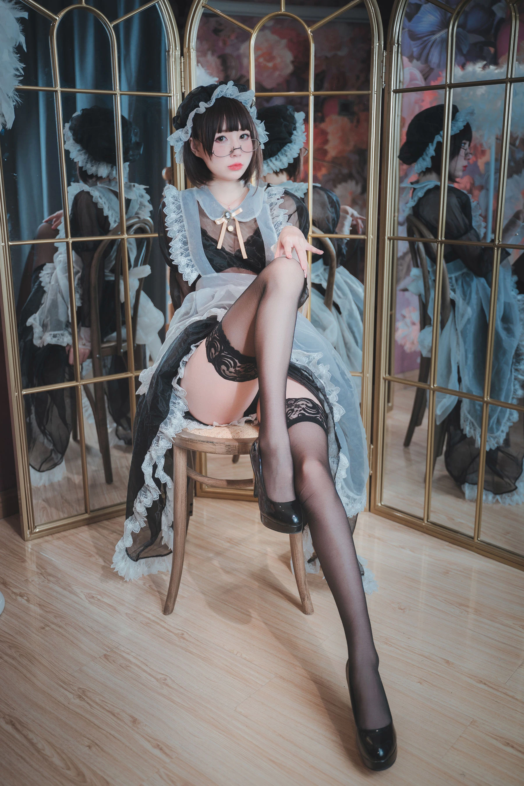 萌妹子南鸽 透明女仆插图5