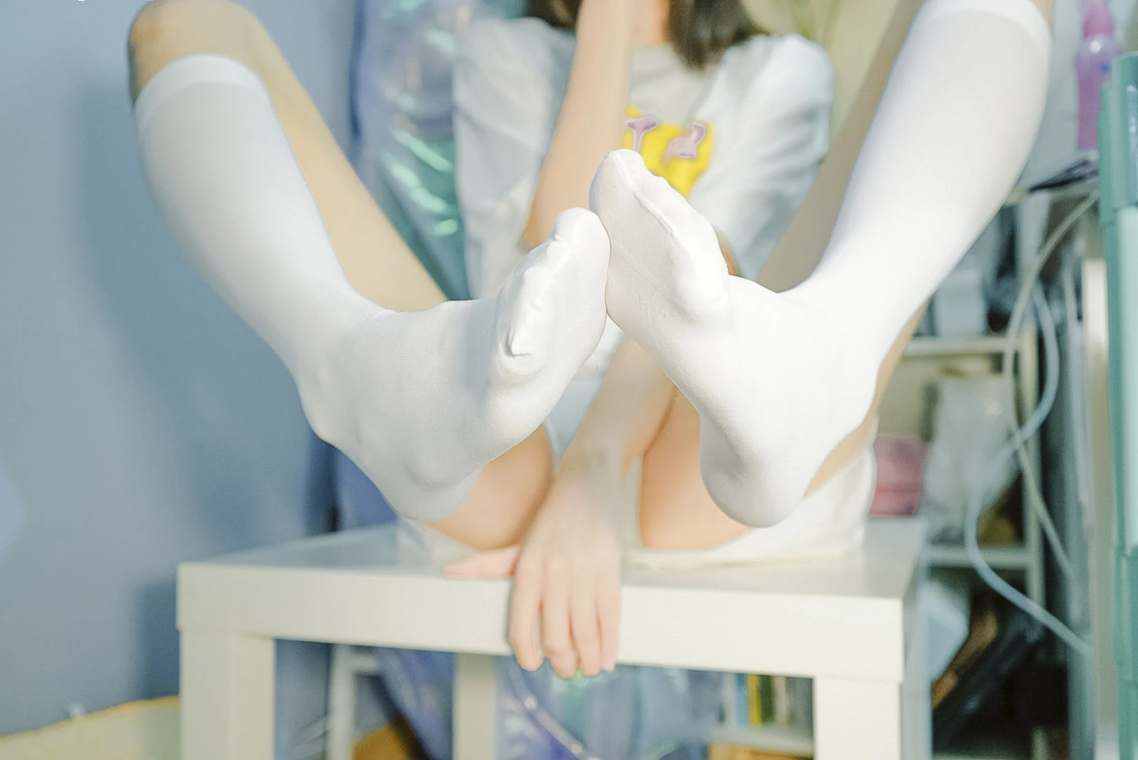 萌妹子眼酱大魔王w – 中筒白丝插图6