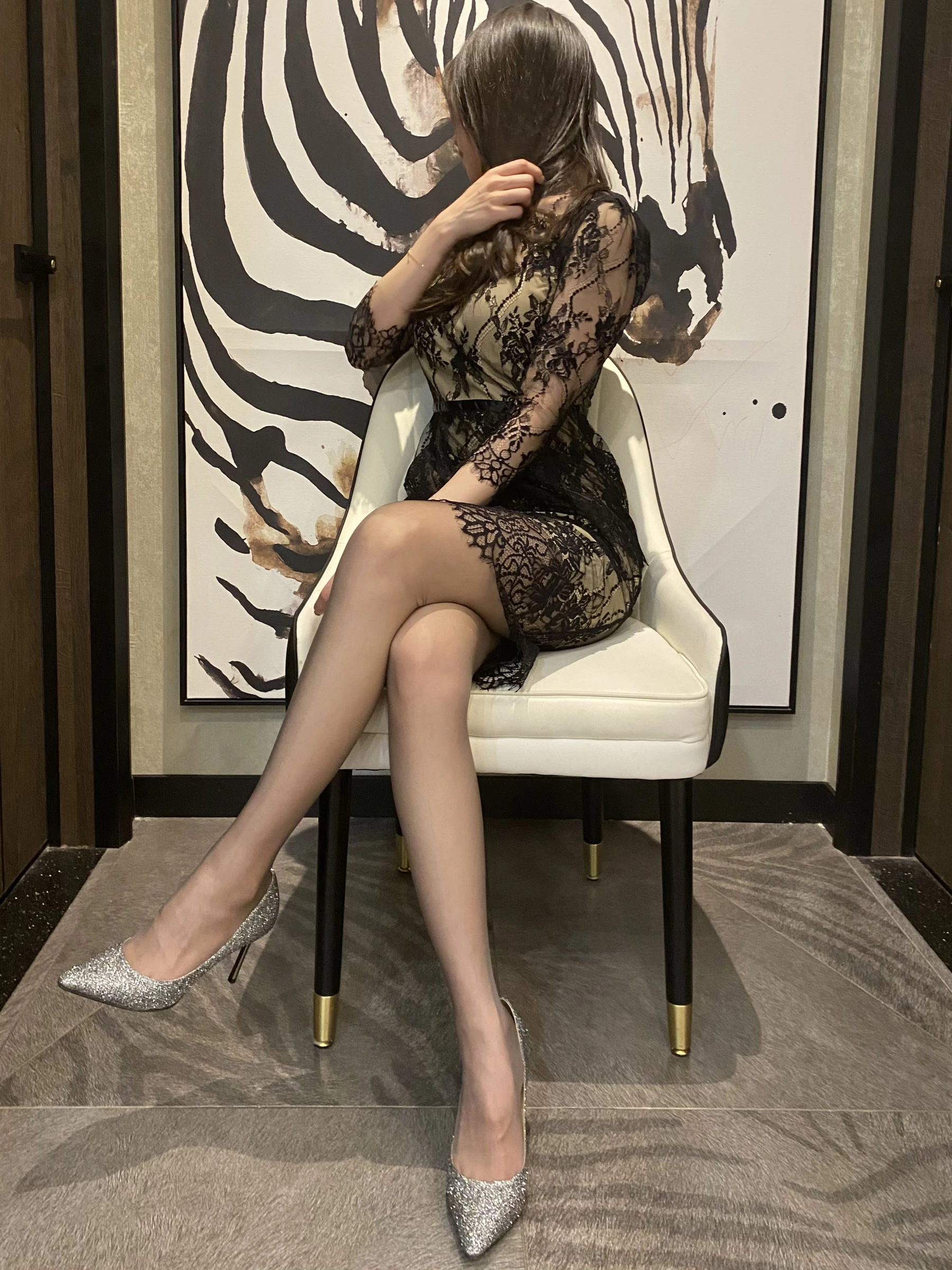 丝足博主麋鹿_Monroe 2020.02.09 蕾丝缕空插图5