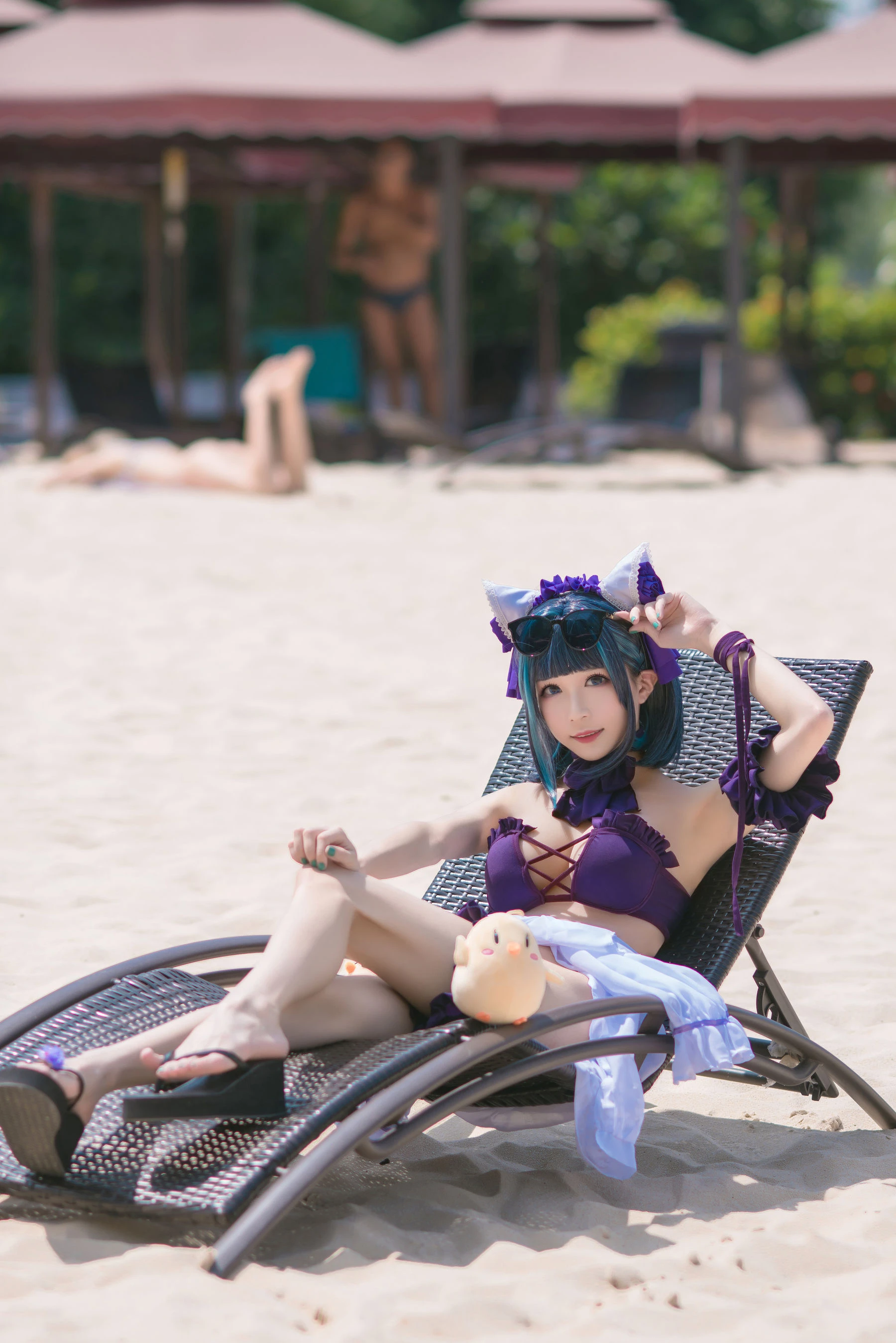 Tomoyo酱 – 碧蓝 柴郡泳装插图6