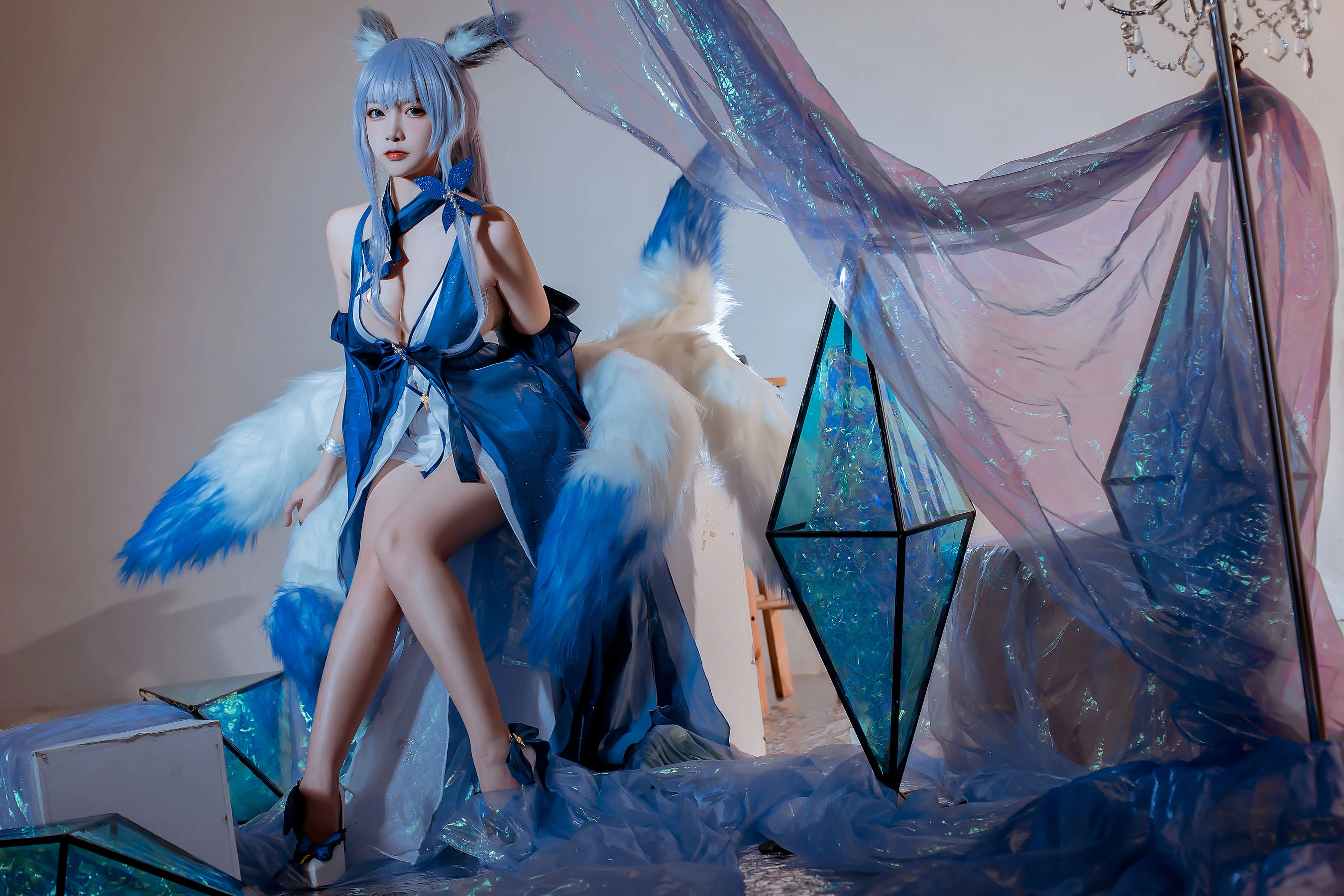 人气Coser二佐Nisa – 碧蓝信浓礼服插图5