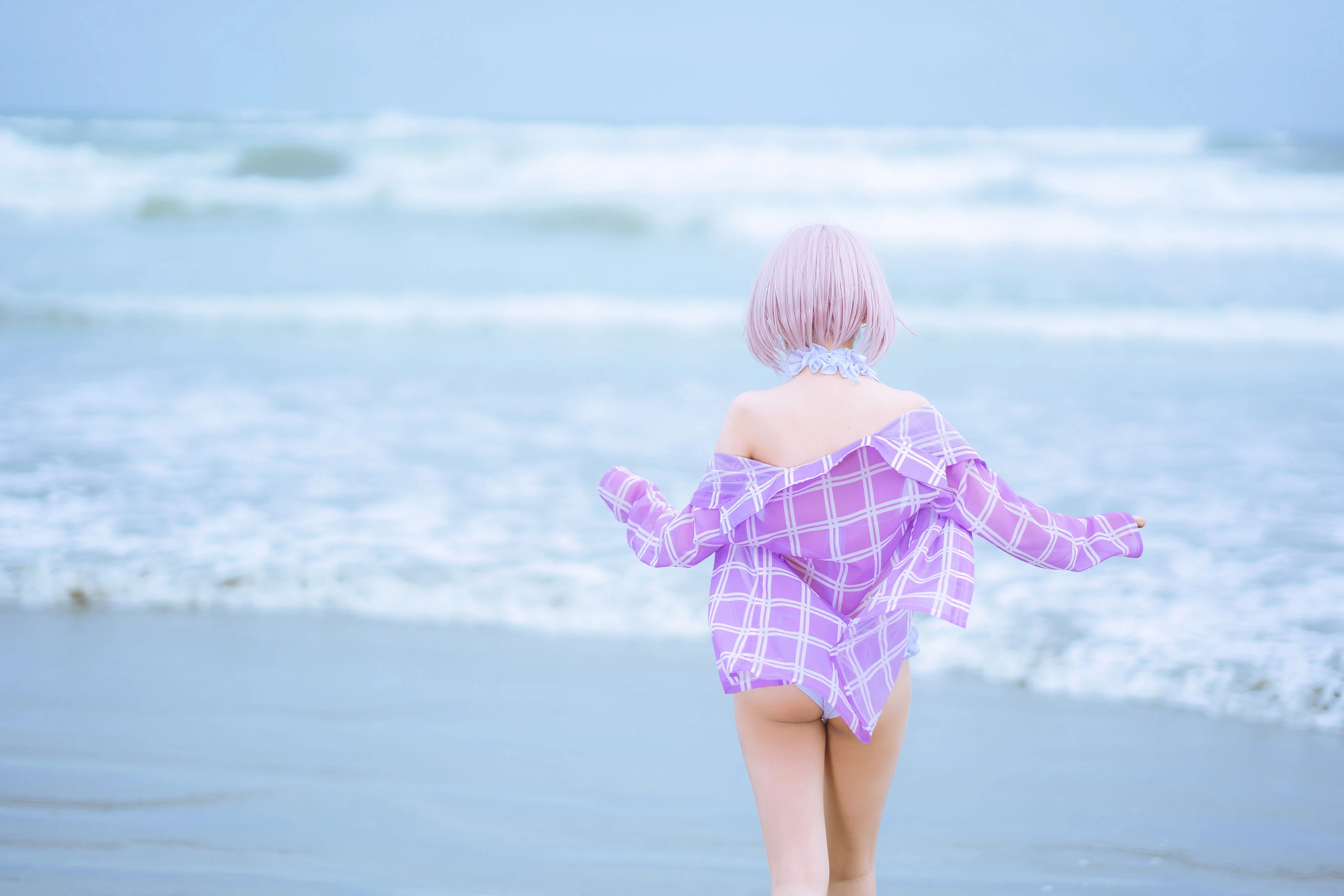 动漫博主果咩酱w – 海边玛修插图5