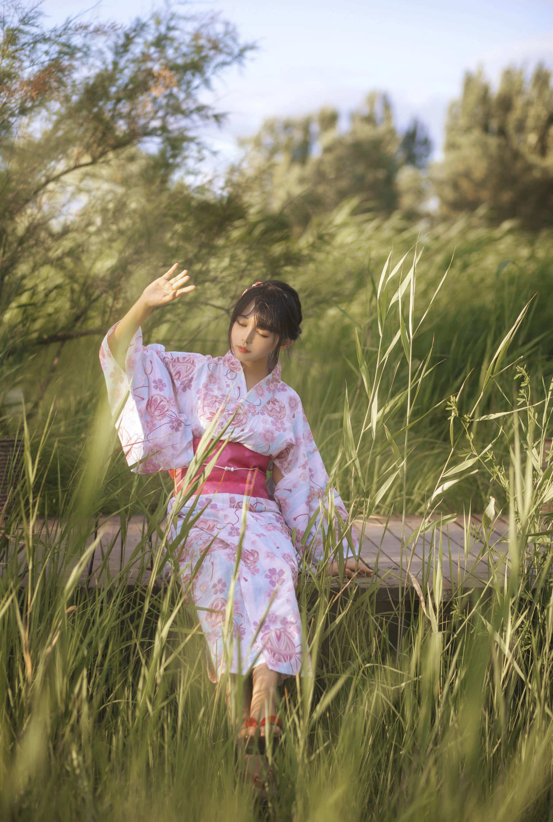 大眼萌妹黑猫猫OvO 和服超进化插图5