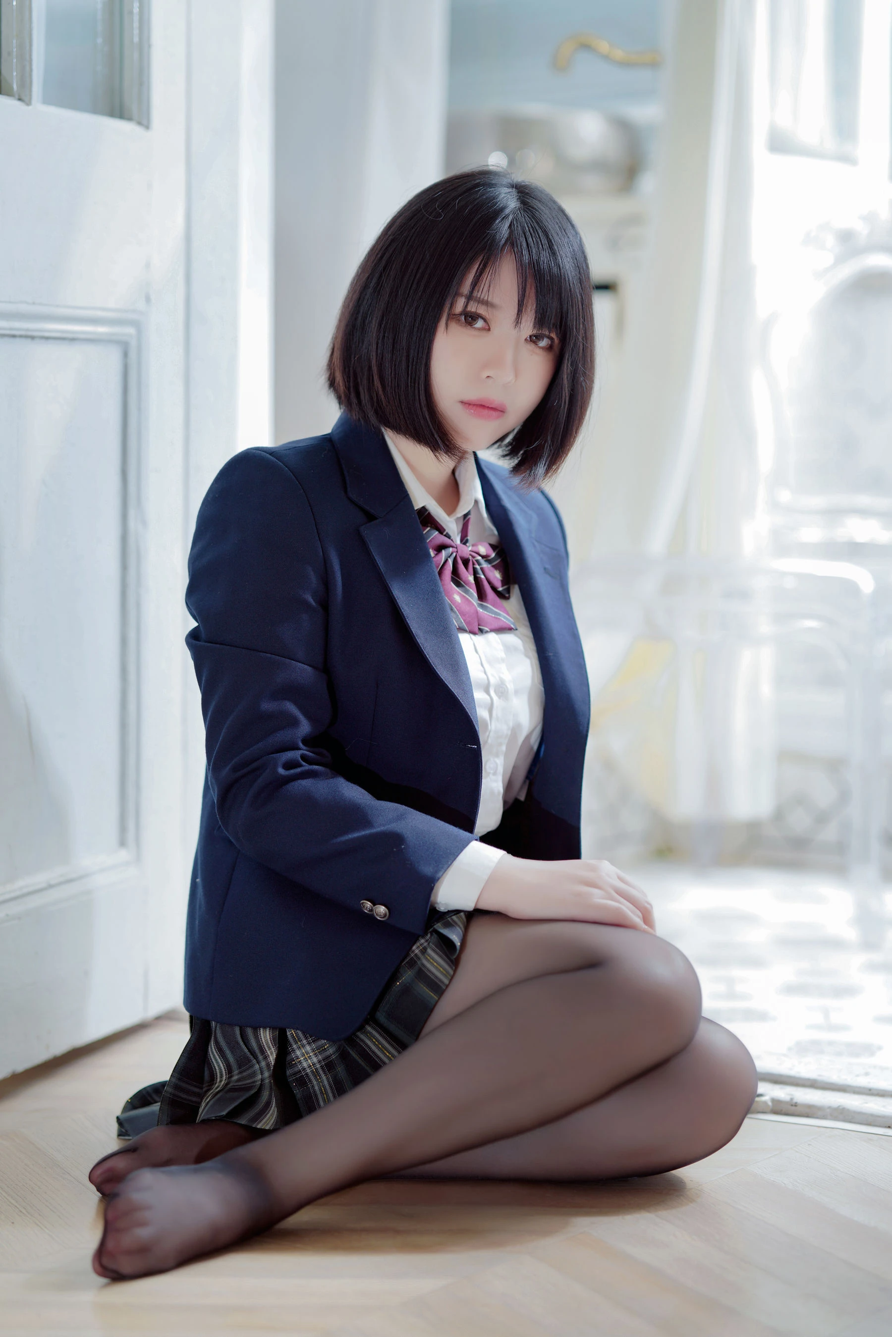 半半子 – 彼女の制服姿が好き插图7