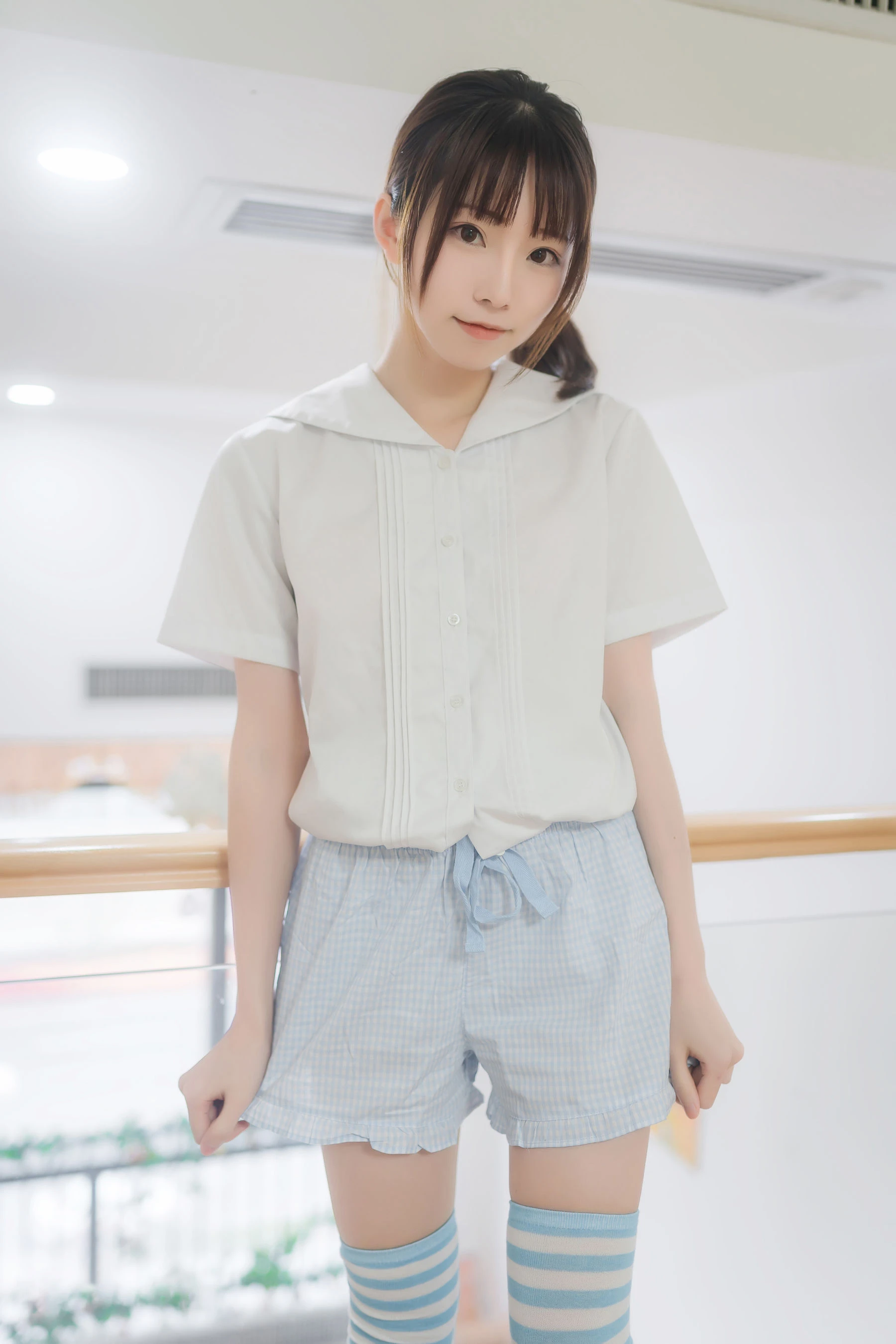 动漫博主Kitaro_绮太郎 – 蓝白条纹袜插图5