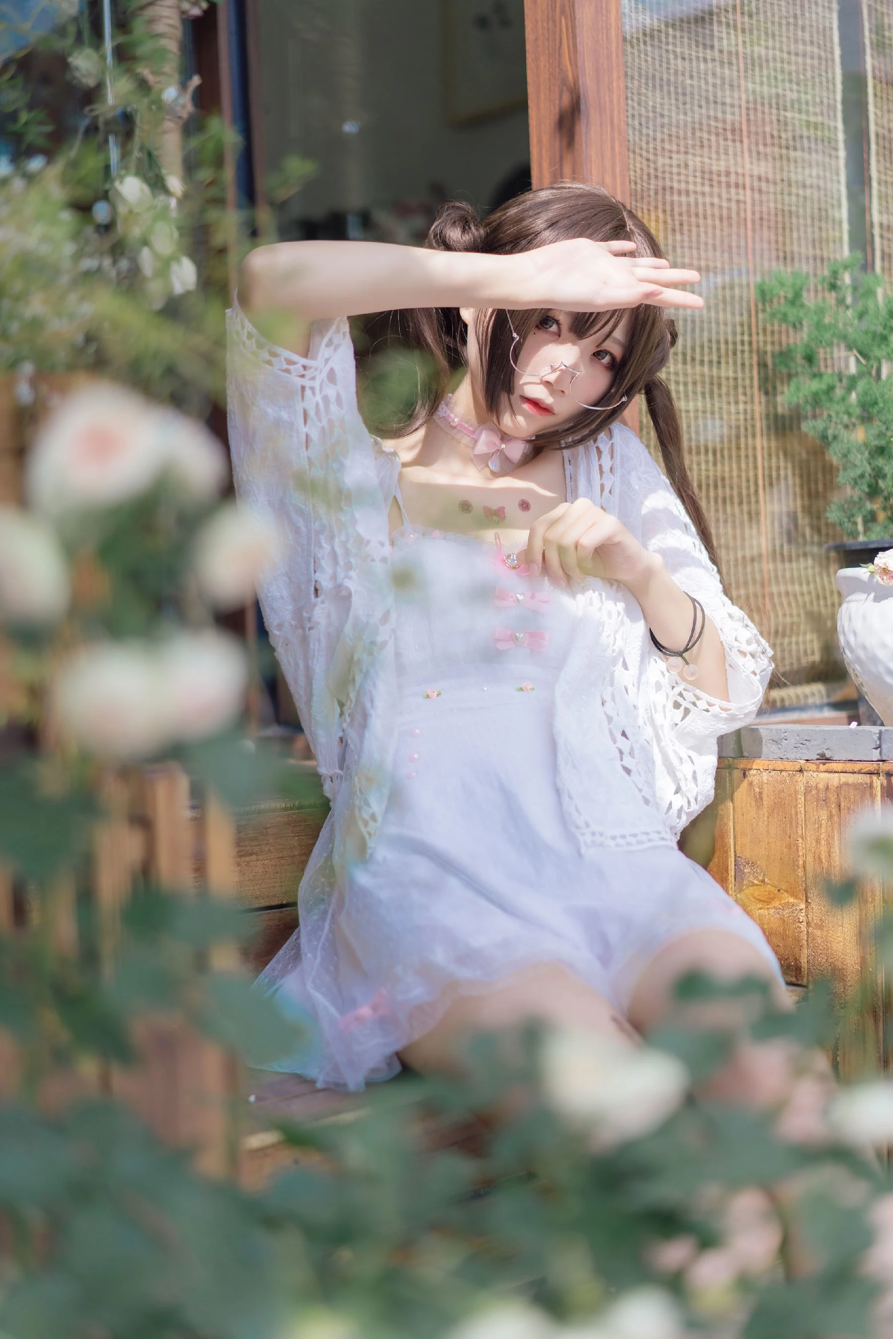 清纯少女五更百鬼 日常 双马尾插图3