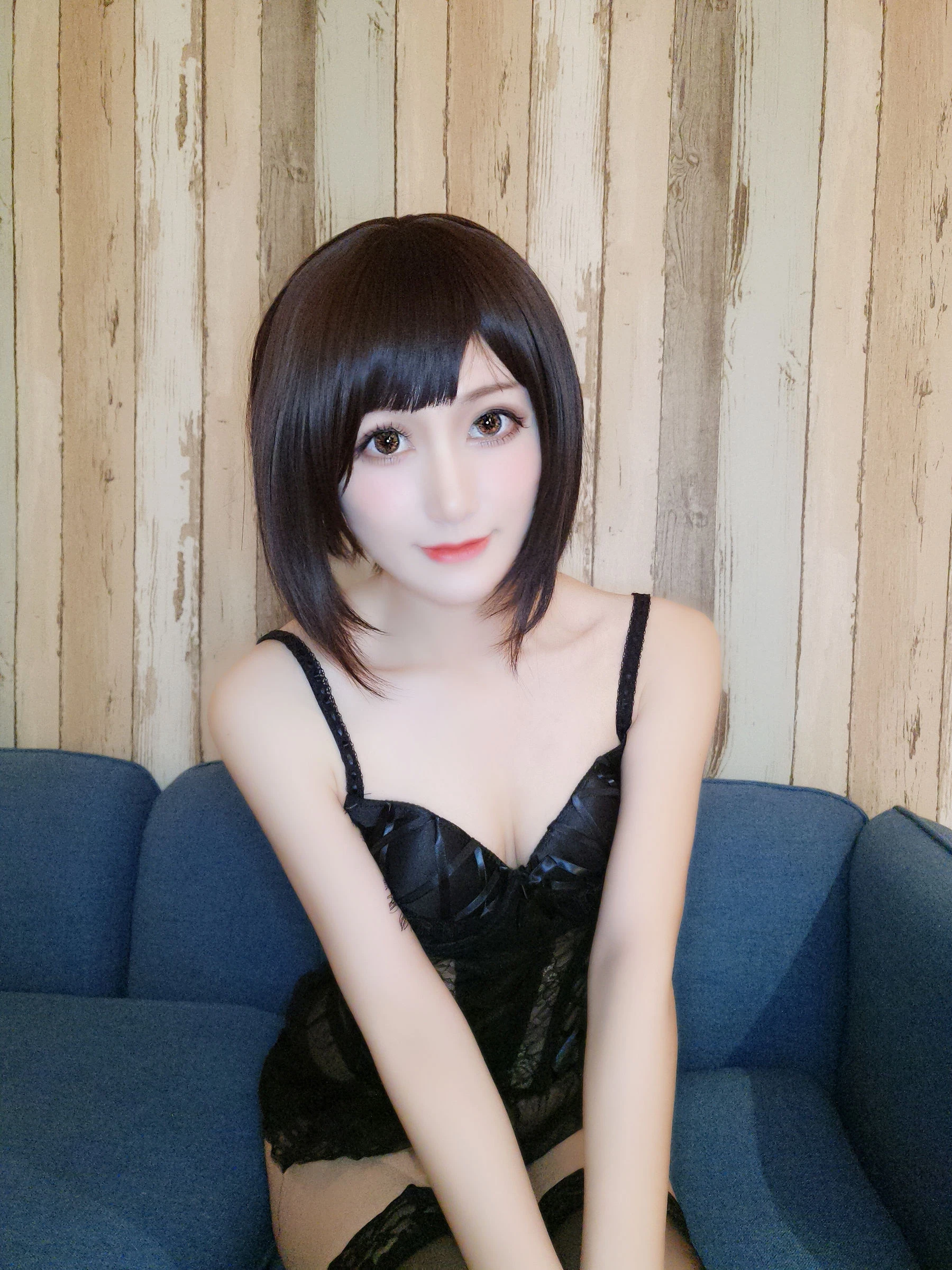 木之本果 – 黑色情趣内衣插图4