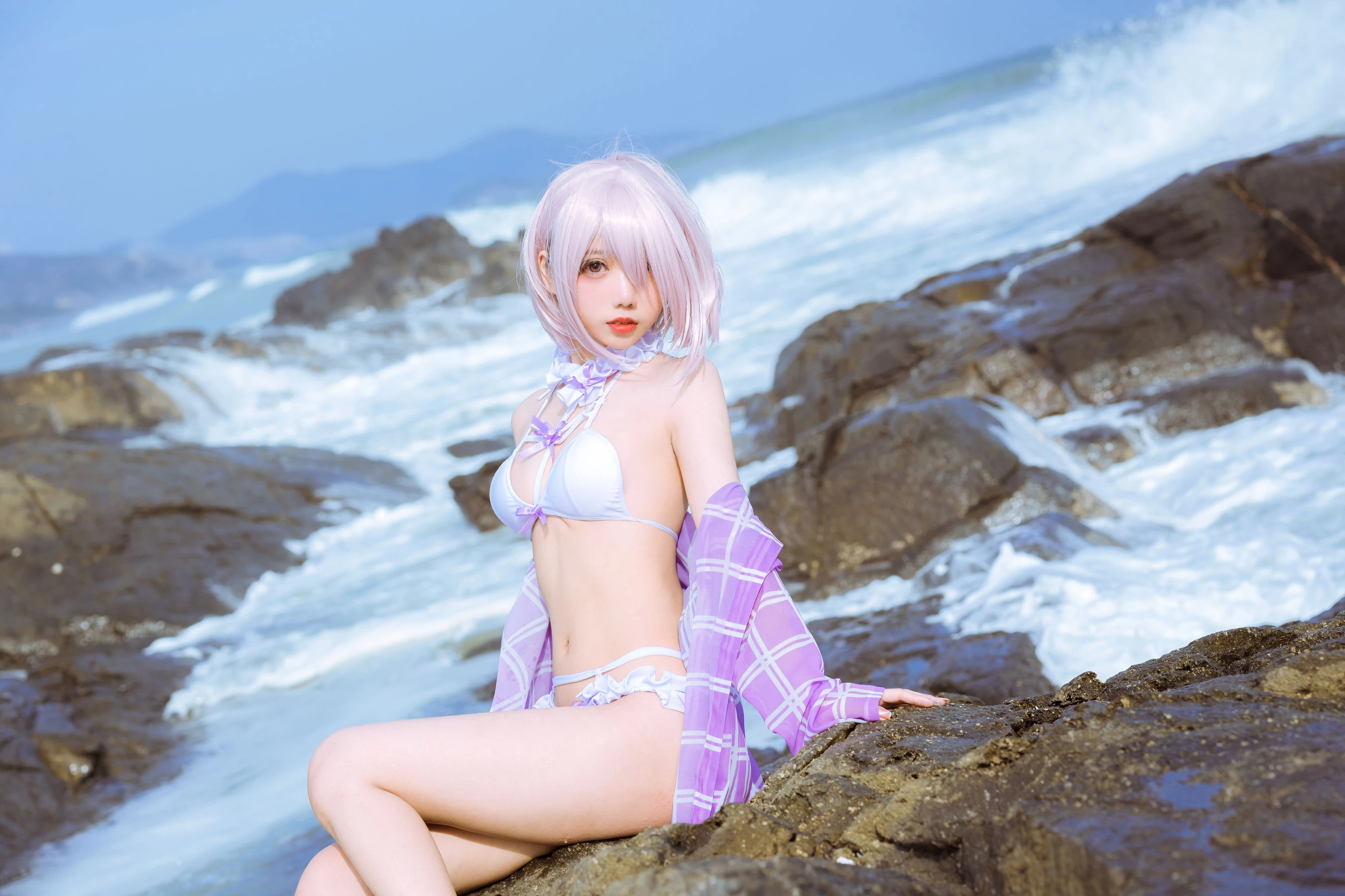 动漫博主果咩酱w – 海边玛修插图1