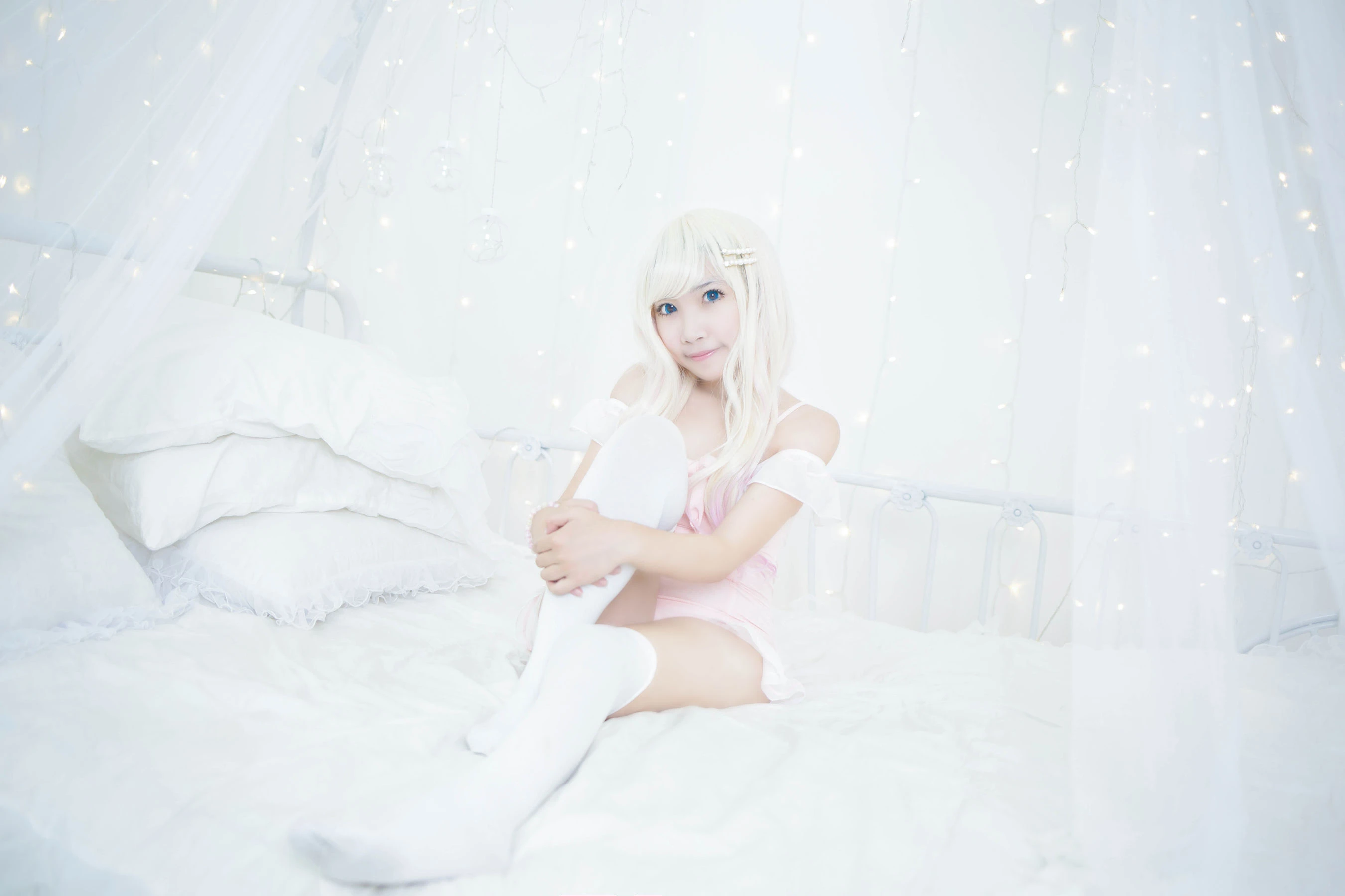 萝莉蜜嘟喵 粉色泳衣插图6