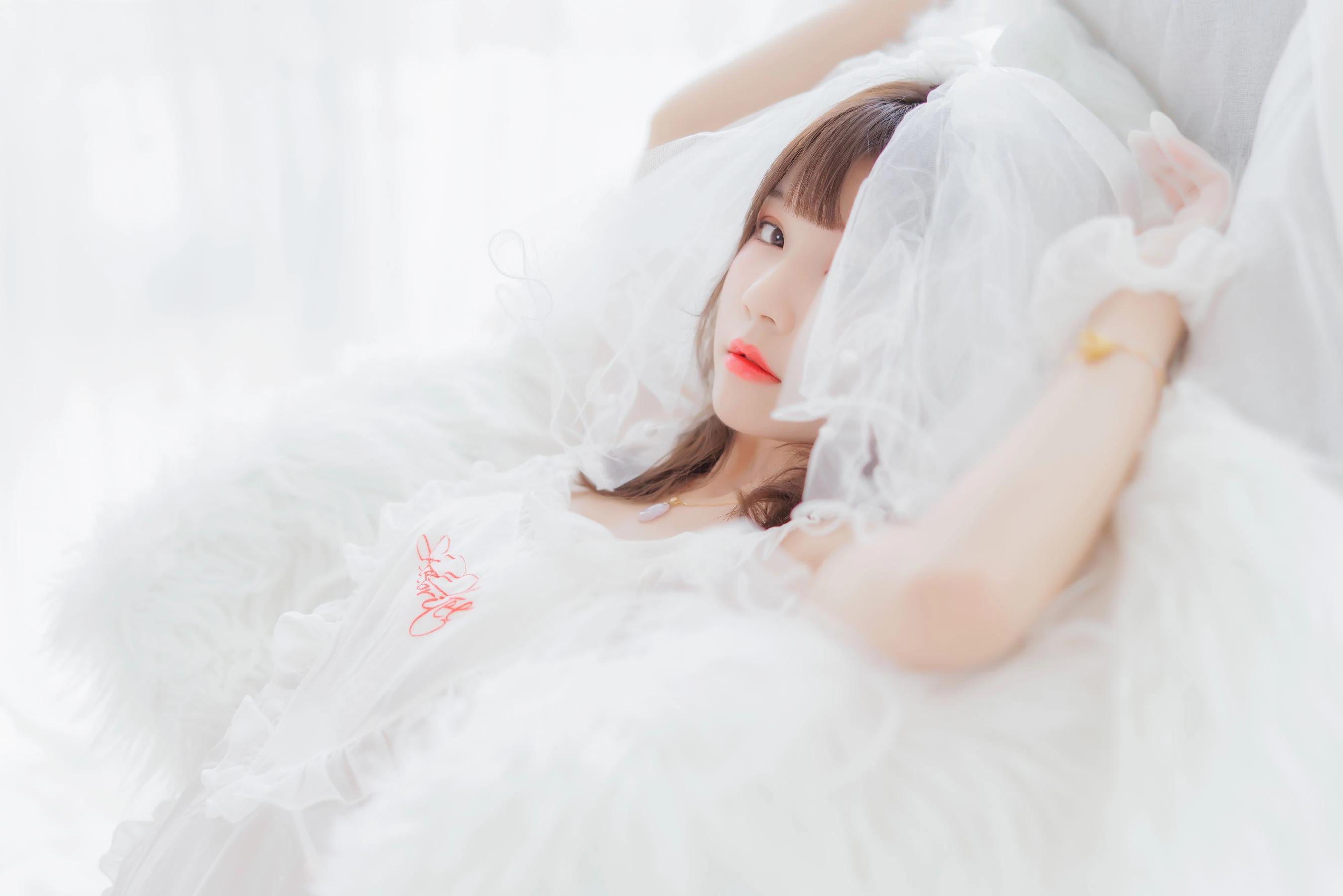 桜桃喵 轻纱01插图4