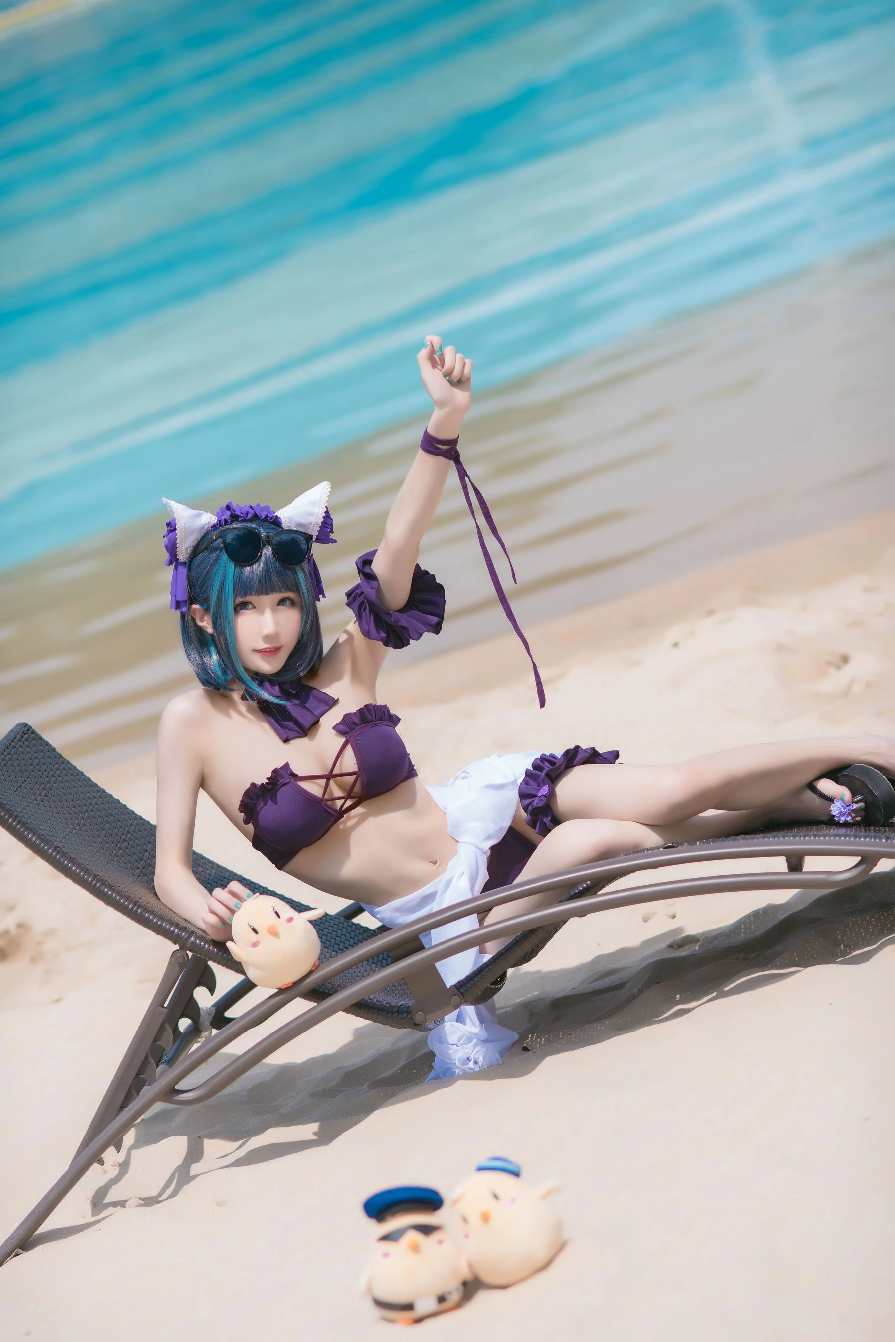 Tomoyo酱 – 碧蓝 柴郡泳装插图7