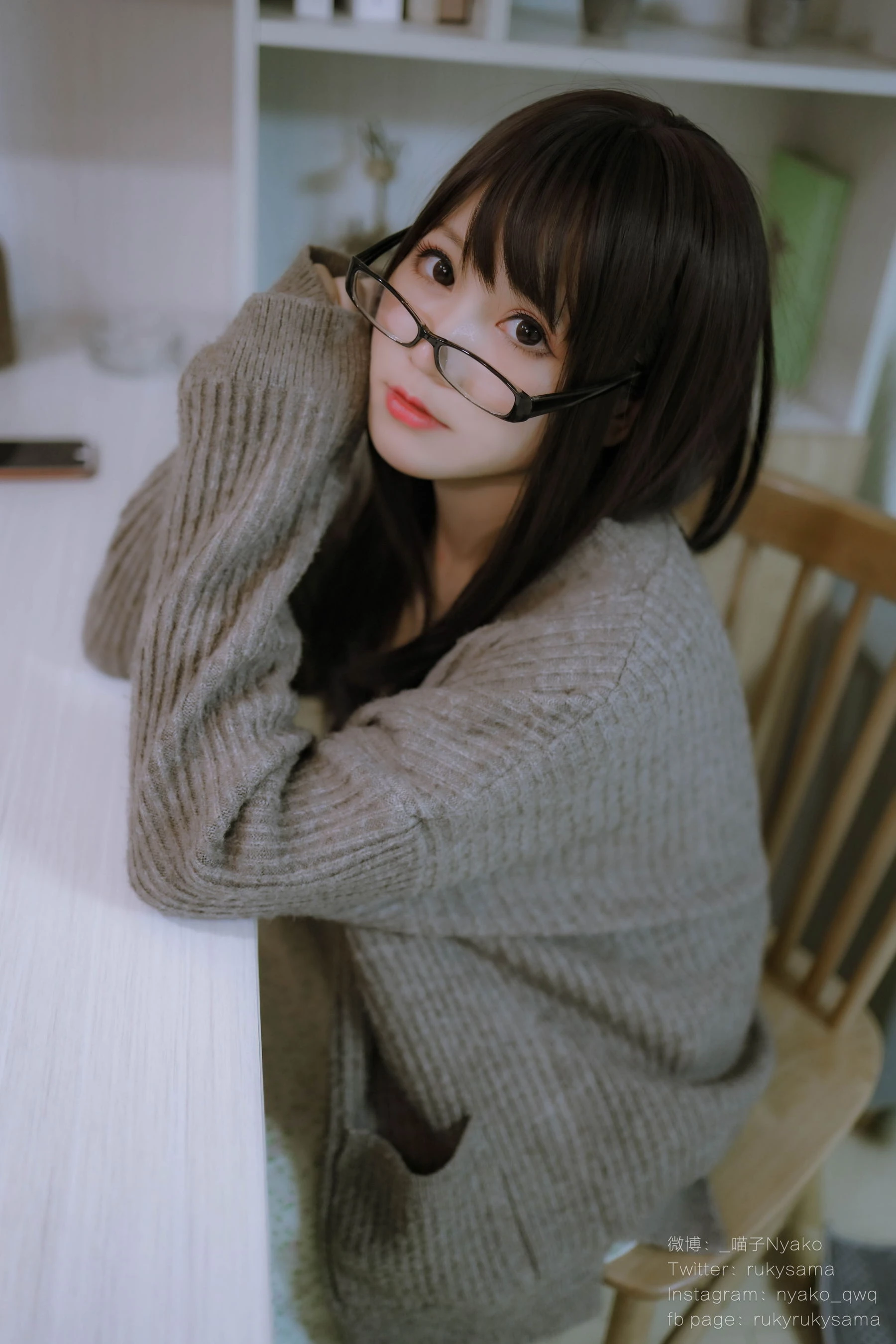 萌妹子Nyako喵子 – 妄想彼女との同棲生活 之 便服系列插图1