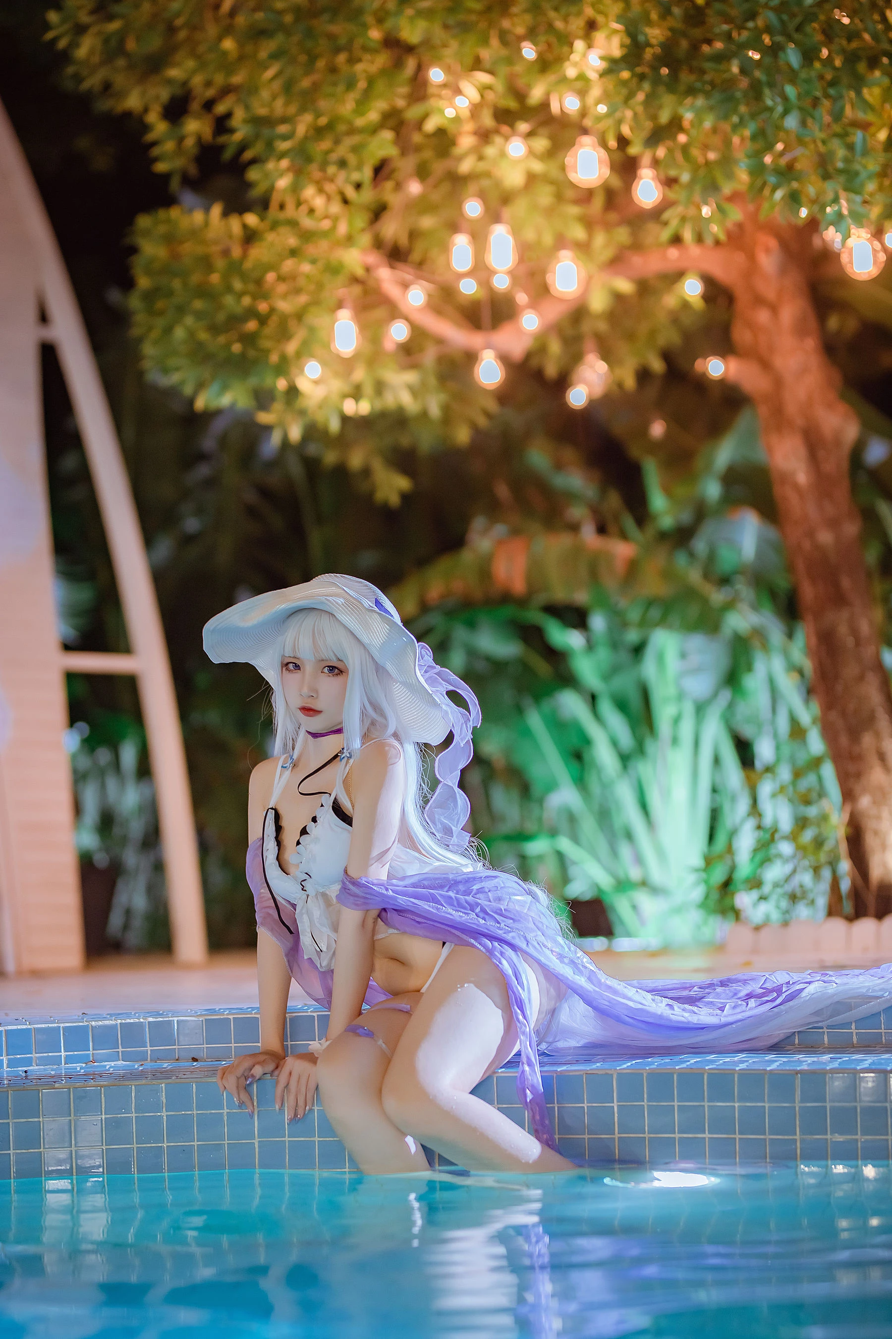 人气Coser二佐Nisa – 碧蓝光辉泳装插图1