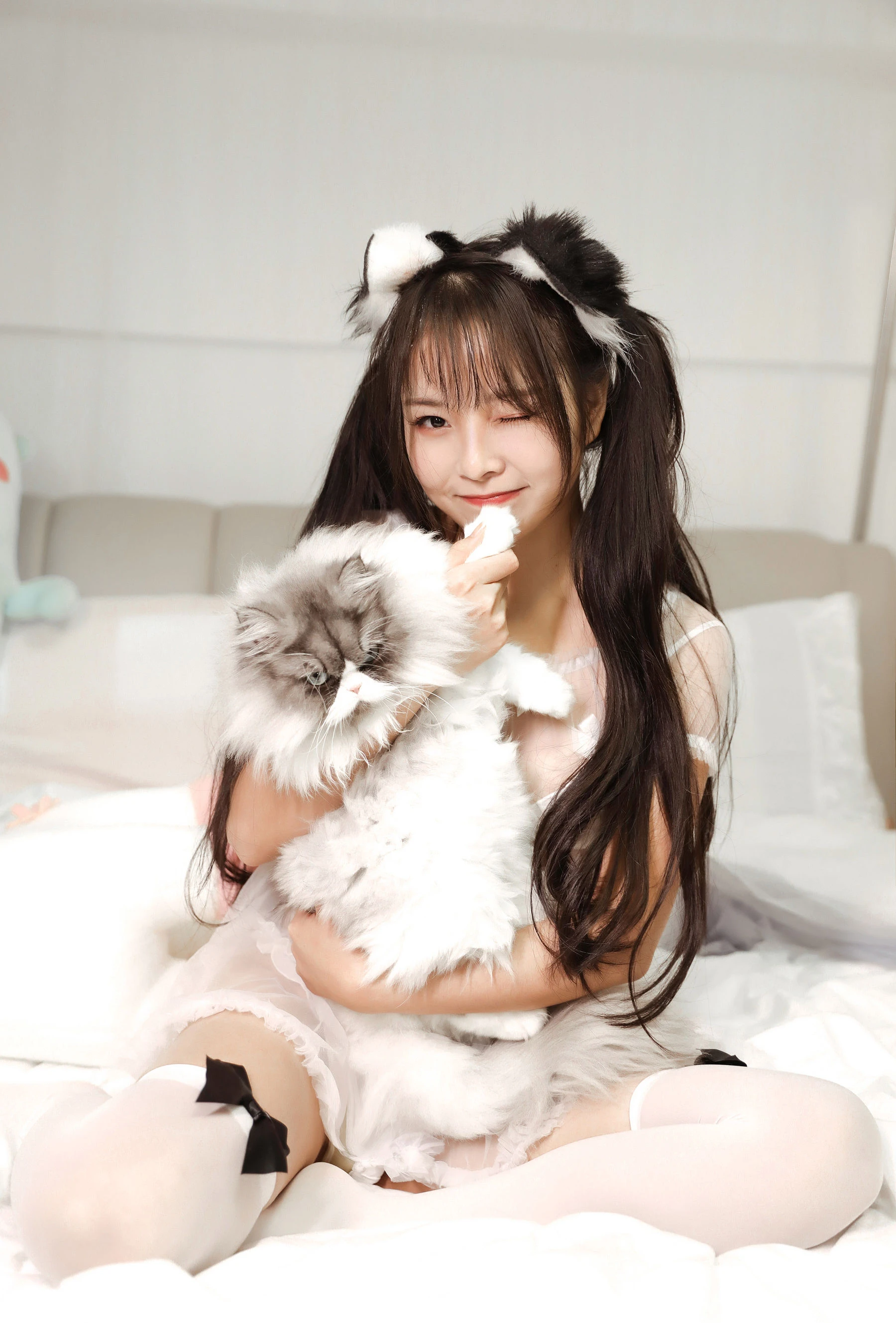 苏嫣嫣阿姨 – 白色猫耳头饰插图3