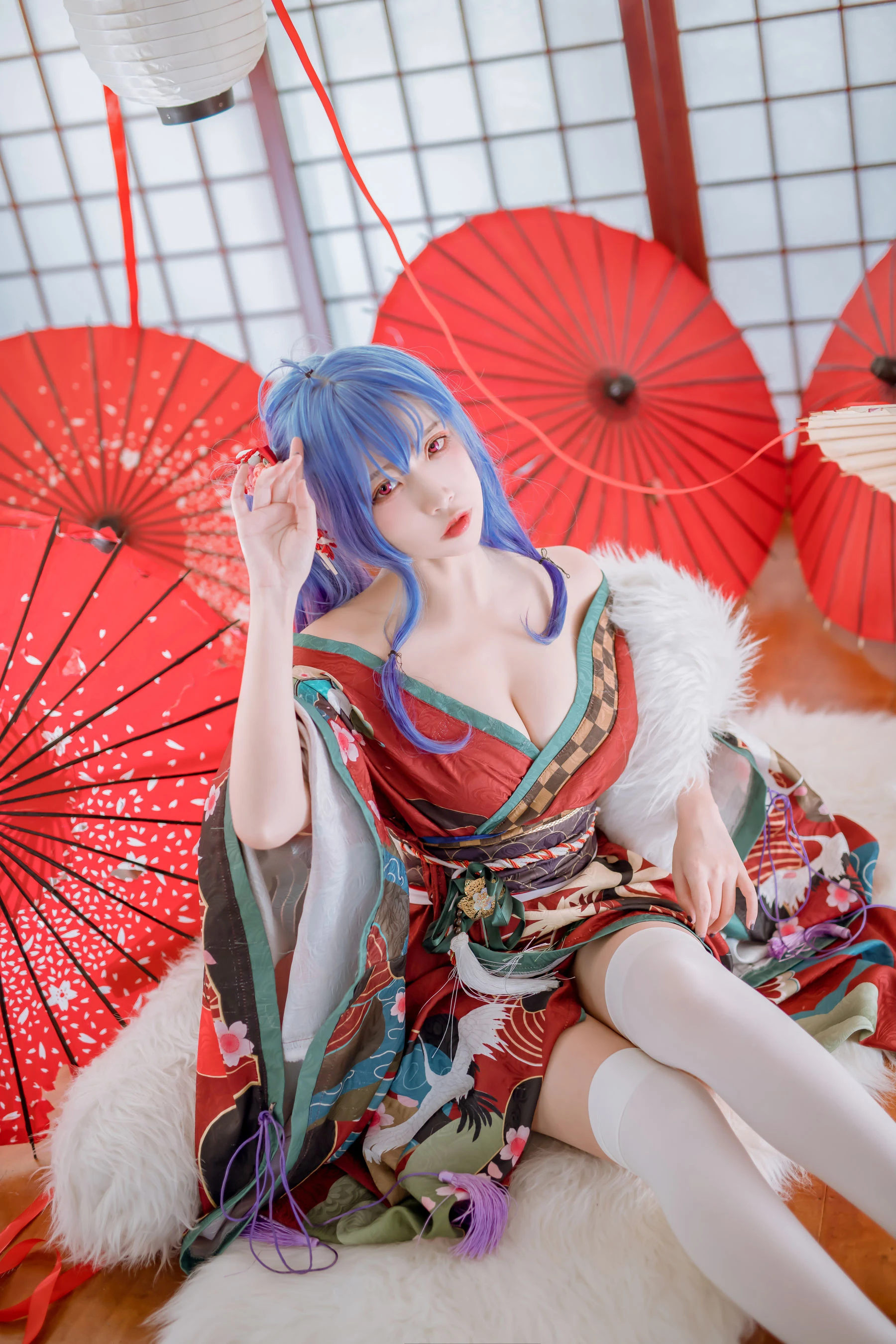 人气Coser二佐Nisa – 碧蓝 圣路易斯和服插图2