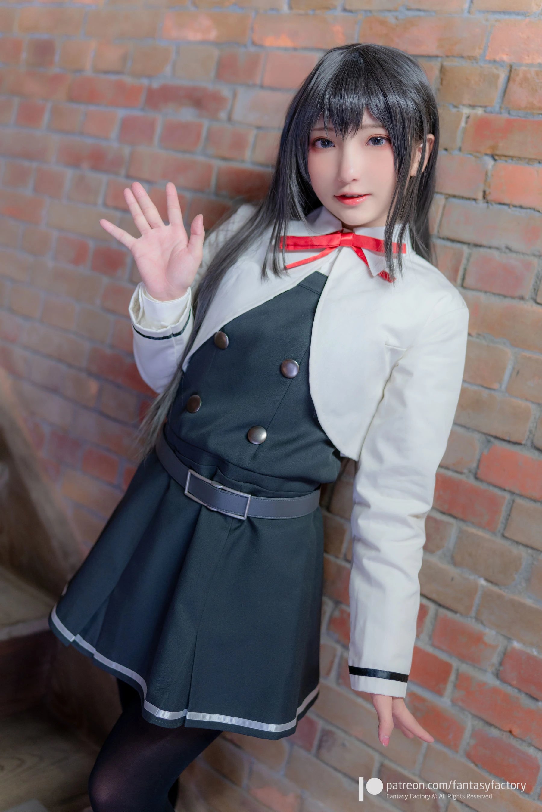 小丁Cosplay 2020.01 [Fantasy Factory] 黑丝 和服 JK插图3