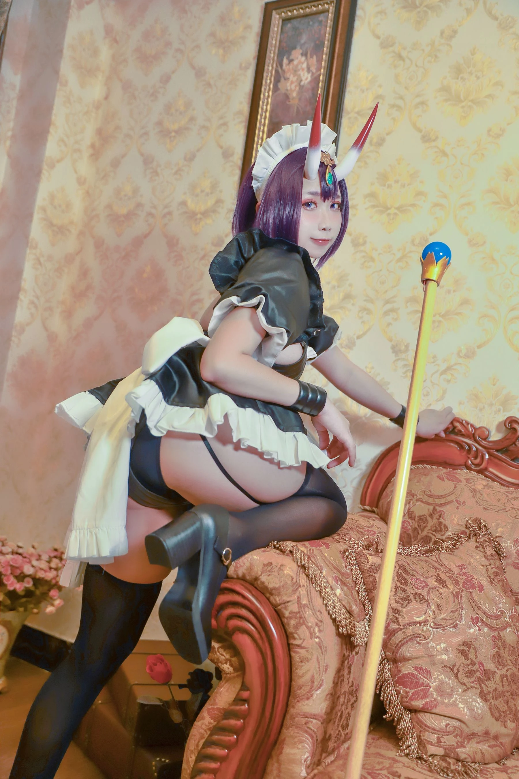 动漫博主贞子蜜桃oo – 酒吞童子 女仆插图2