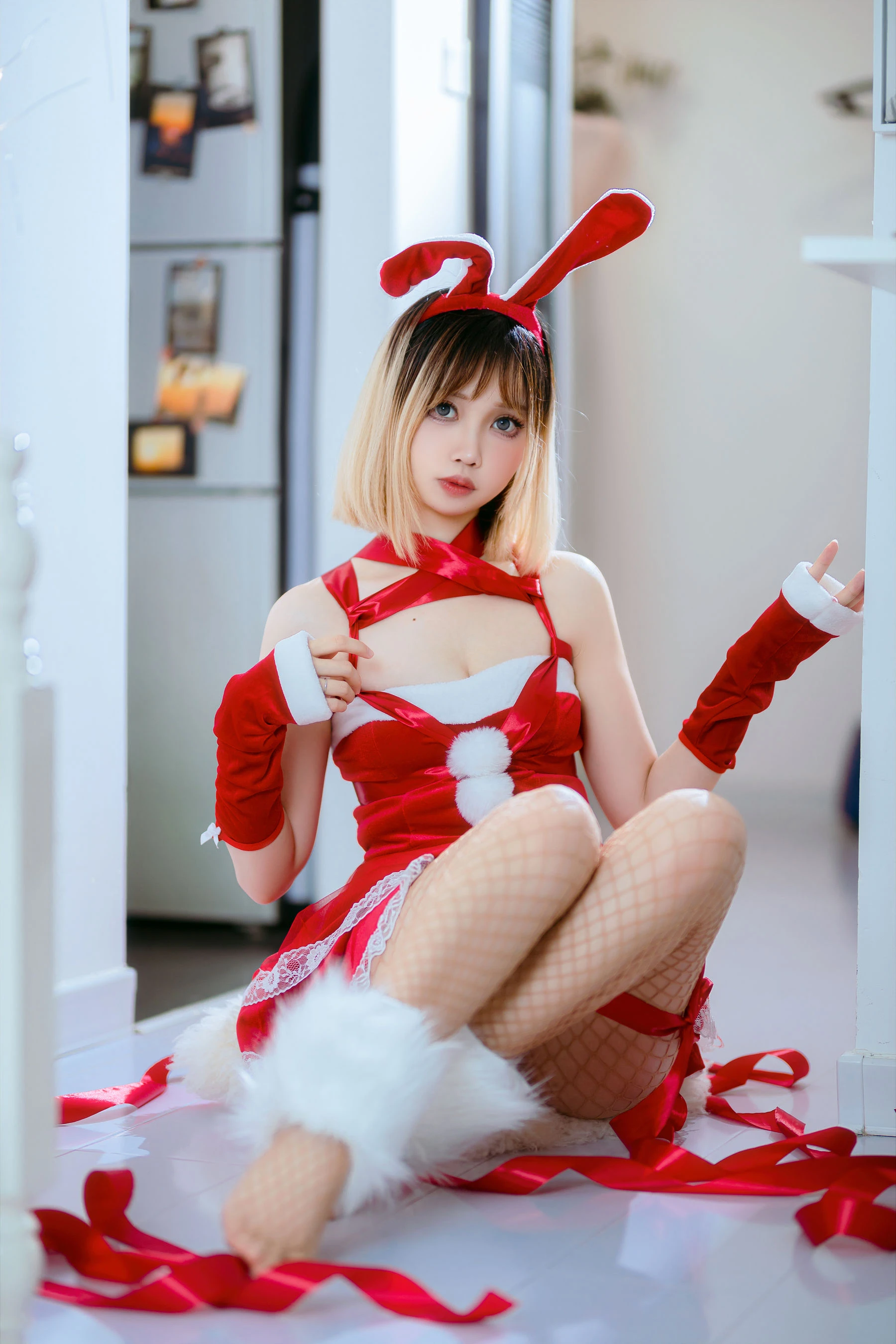 洛桑w伊梓 – 网袜丝带兔兔插图7