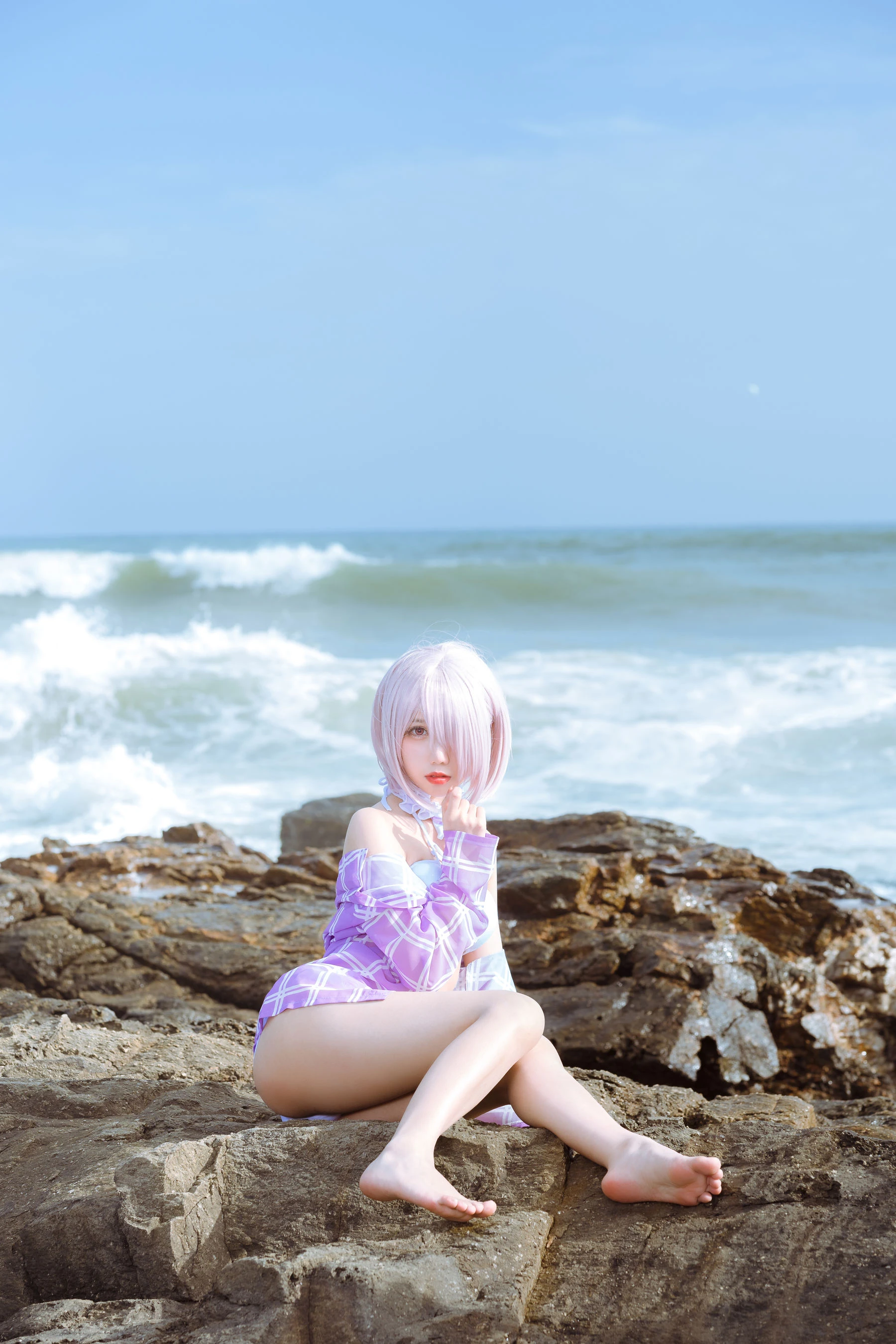 动漫博主果咩酱w – 海边玛修插图2